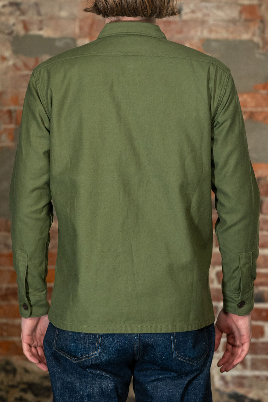 Iron Heart IHSH-451-ODG 9oz Cotton Sateen Military CPO Shirt - Olive Drab Green