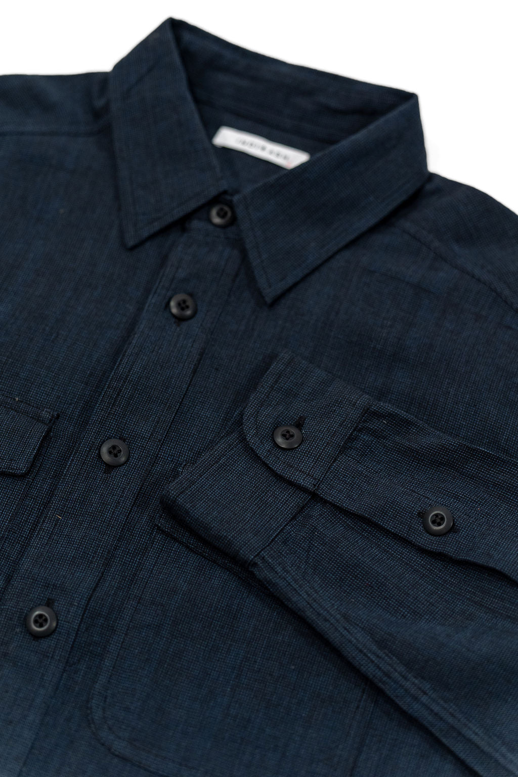 Indi + Ash Smith Workshirt - Indigo / Iron Handwoven End On End