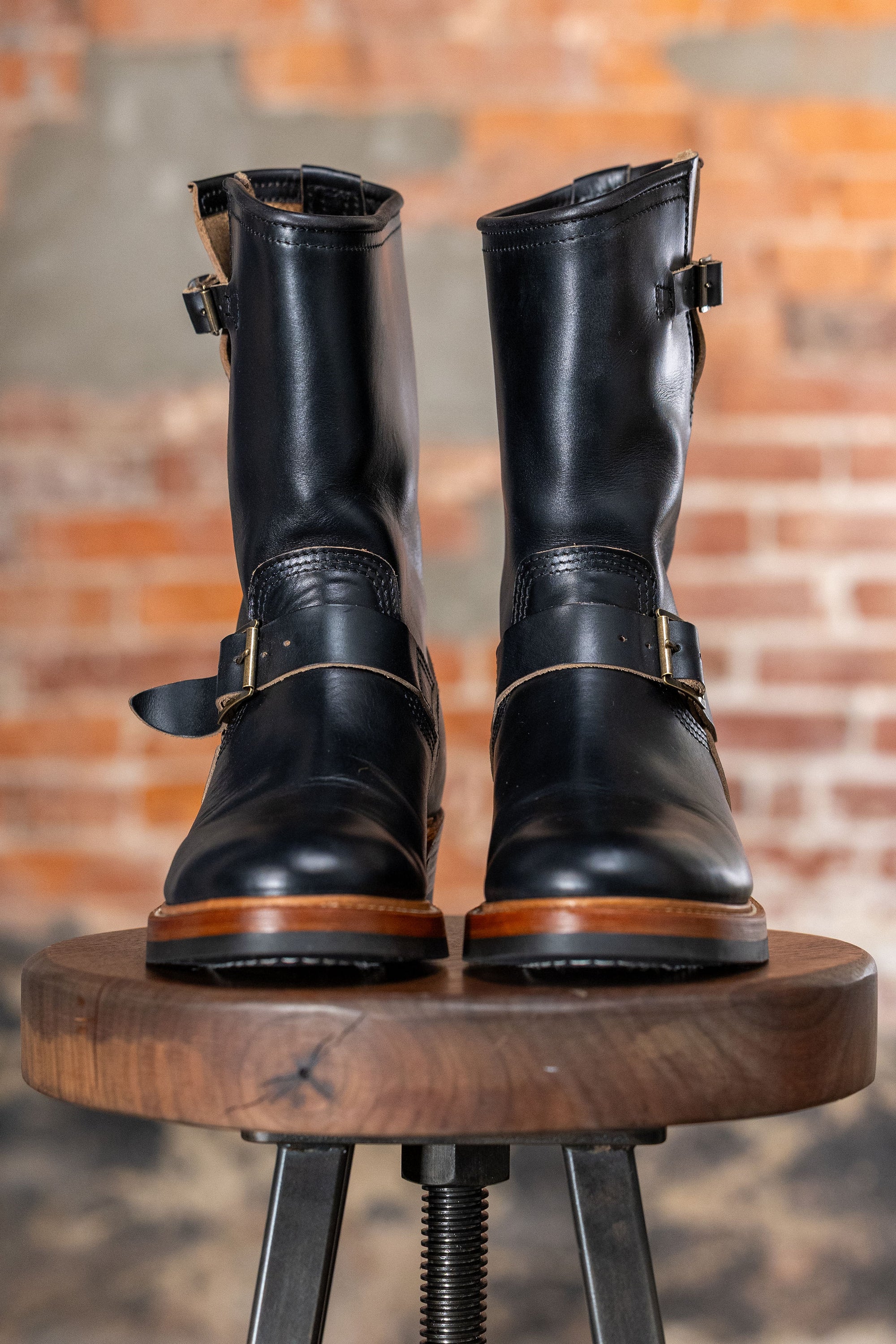 John Lofgren Wabash Engineer Boots - Horween CXL Black