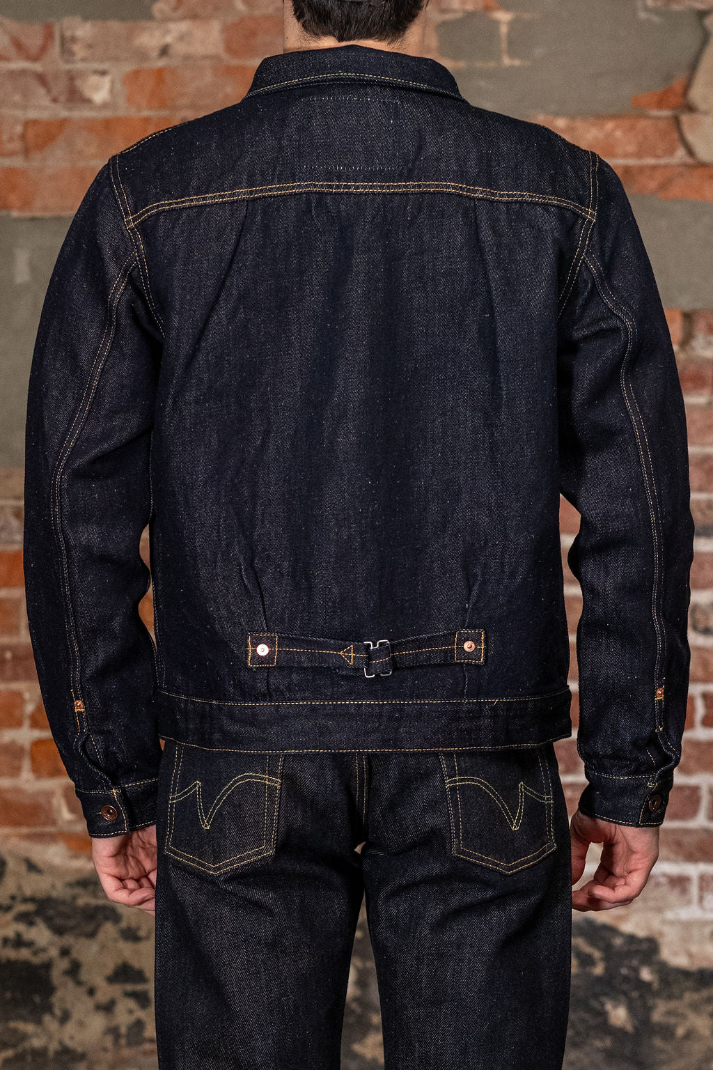 Iron Heart IHJ-163-IND 14oz Cotton/Linen Denim Type II Jacket - Indigo