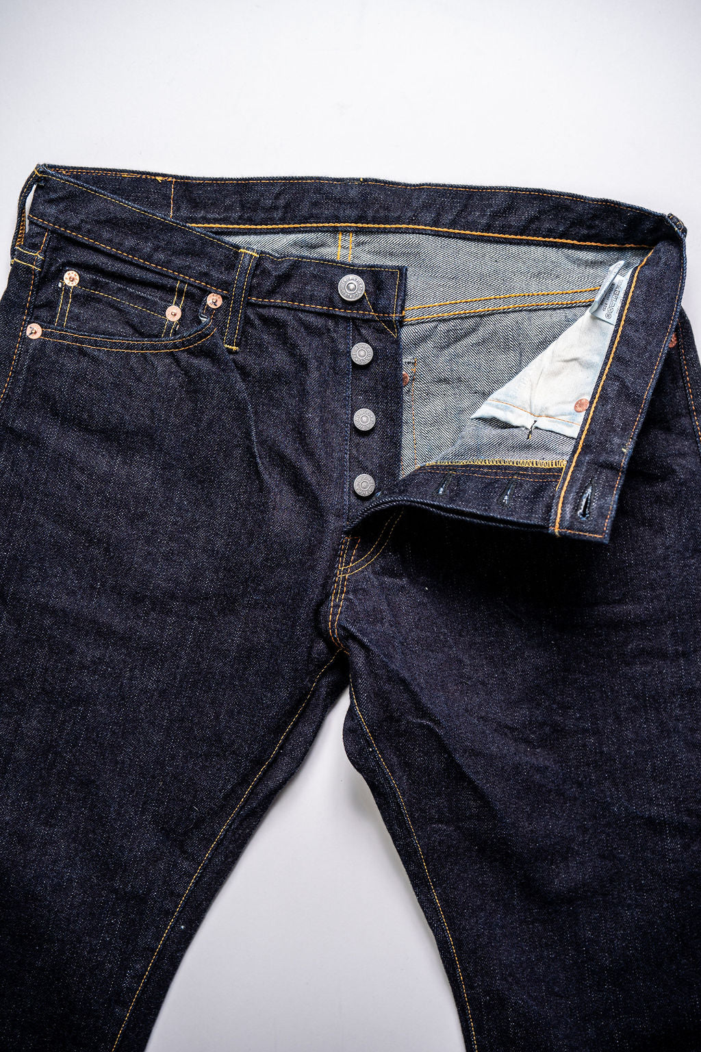 The Flat Head FN-3002 Slim Tapered - 14.5oz Selvedge Denim (One Washed)