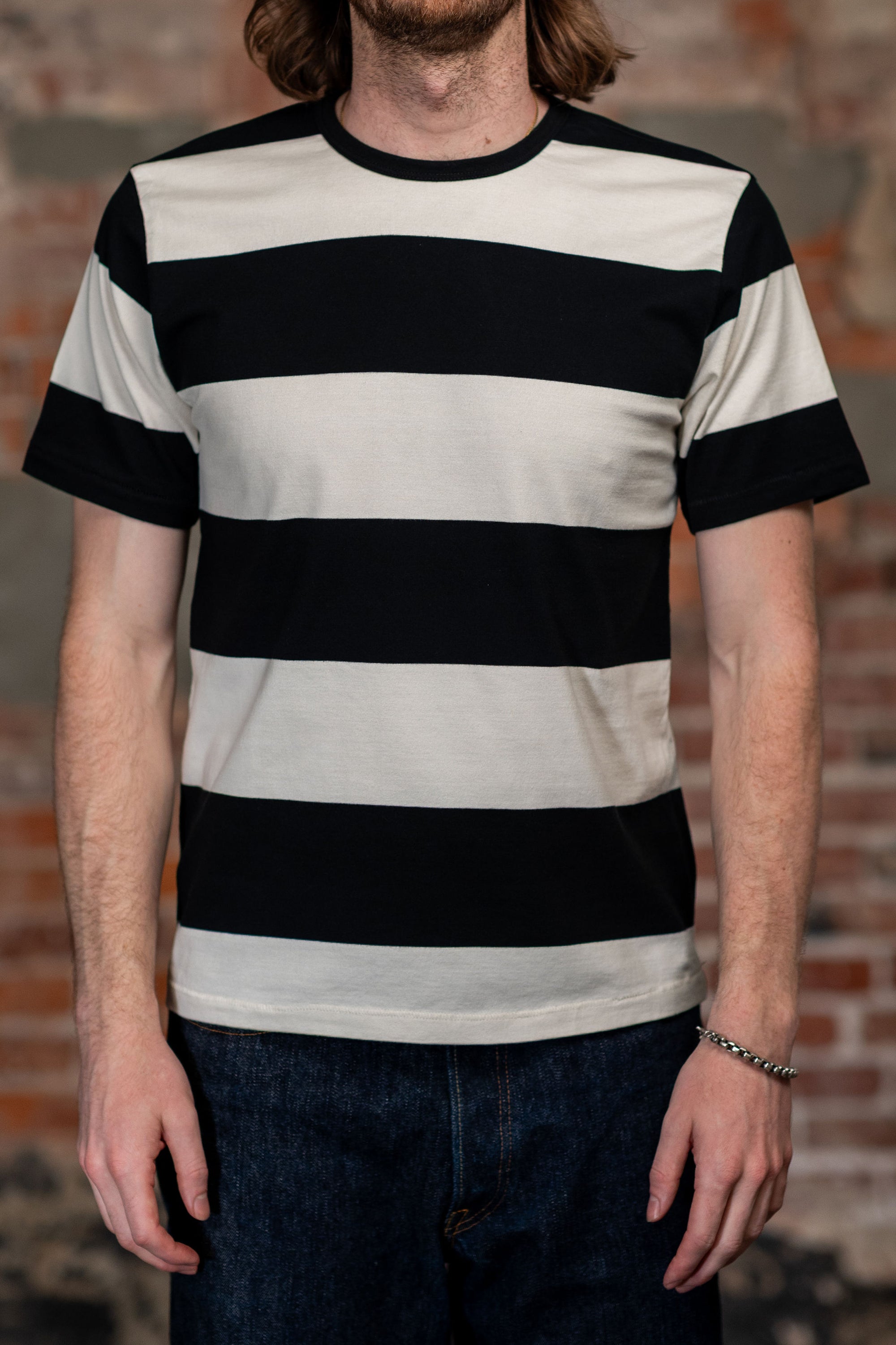 Freenote Cloth Mooch Tee - Black Stripe