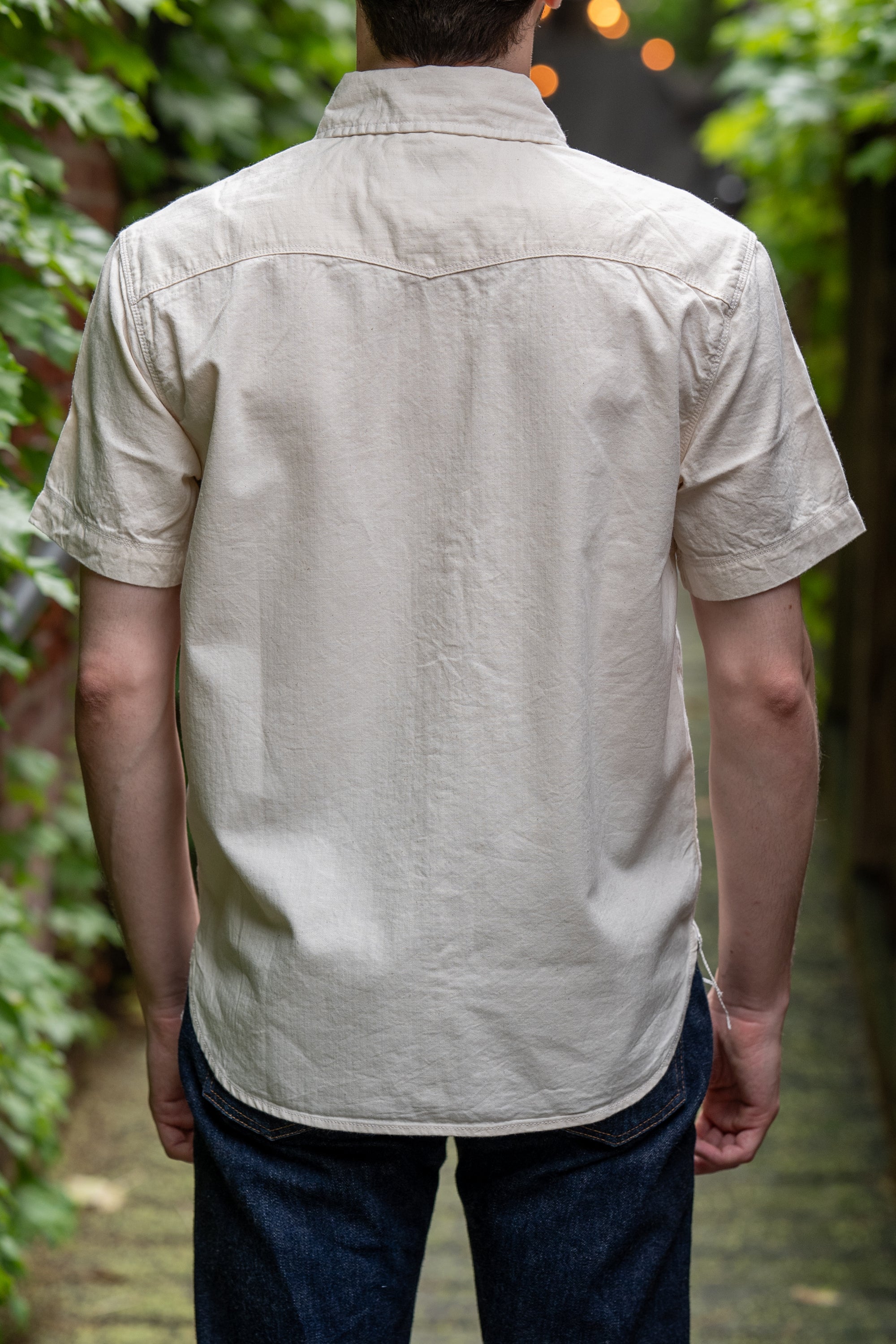 Freenote Cloth Bodie S/S - Natural Herringbone