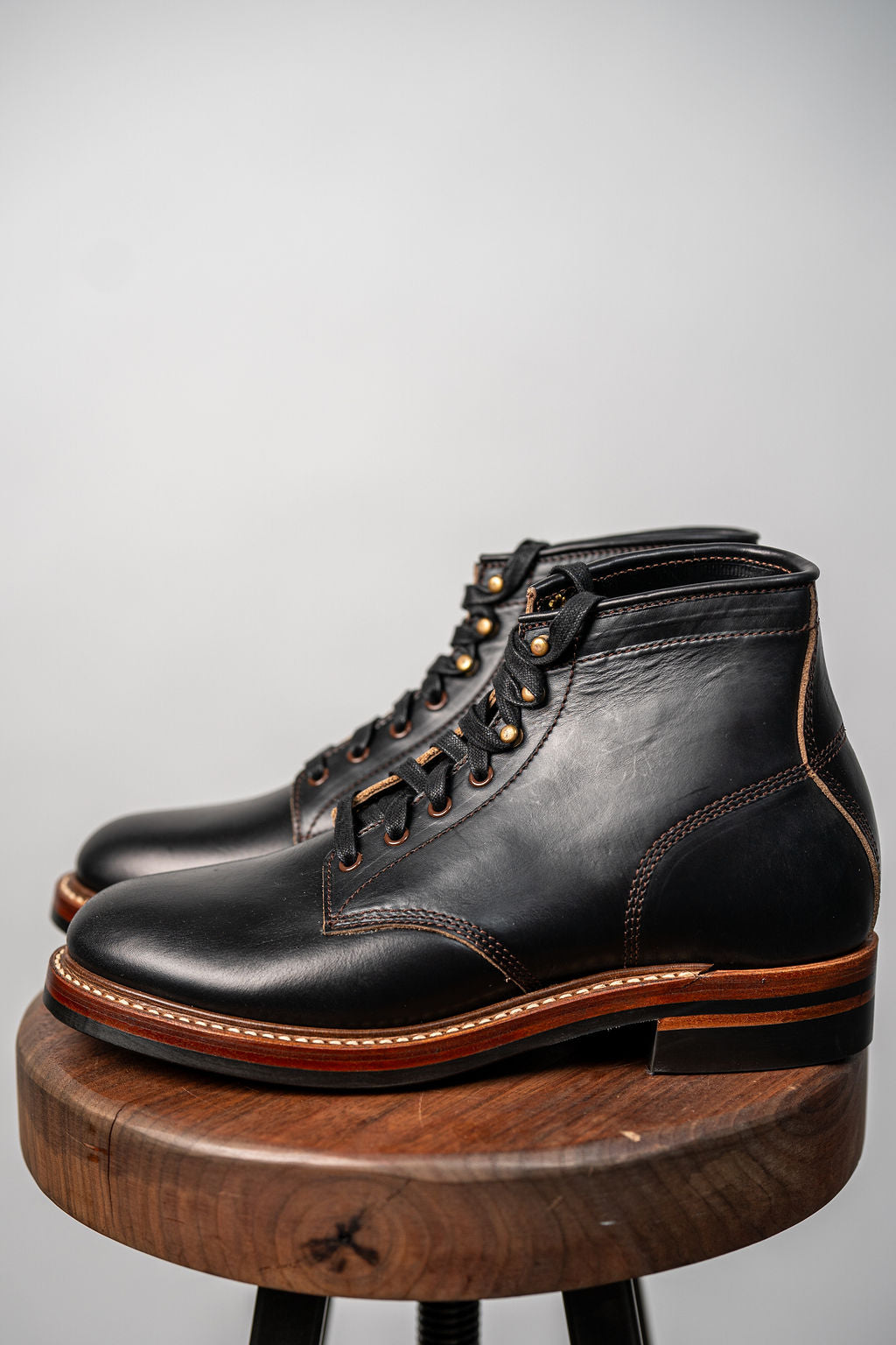 John Lofgren El Capitan Boots - Horween Leather Black Chromexcel