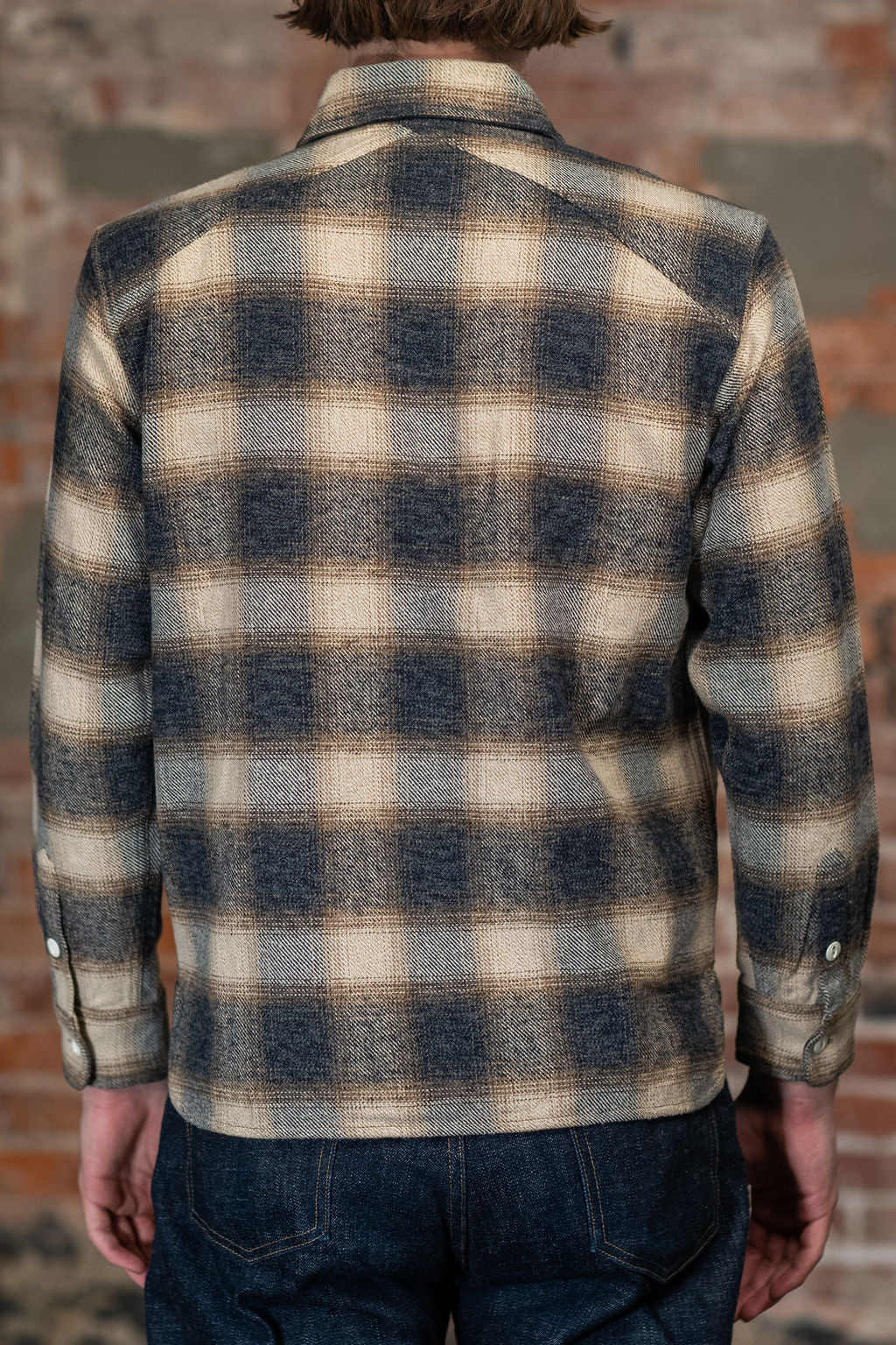3sixteen Crosscut Flannel - Brown/Ecru