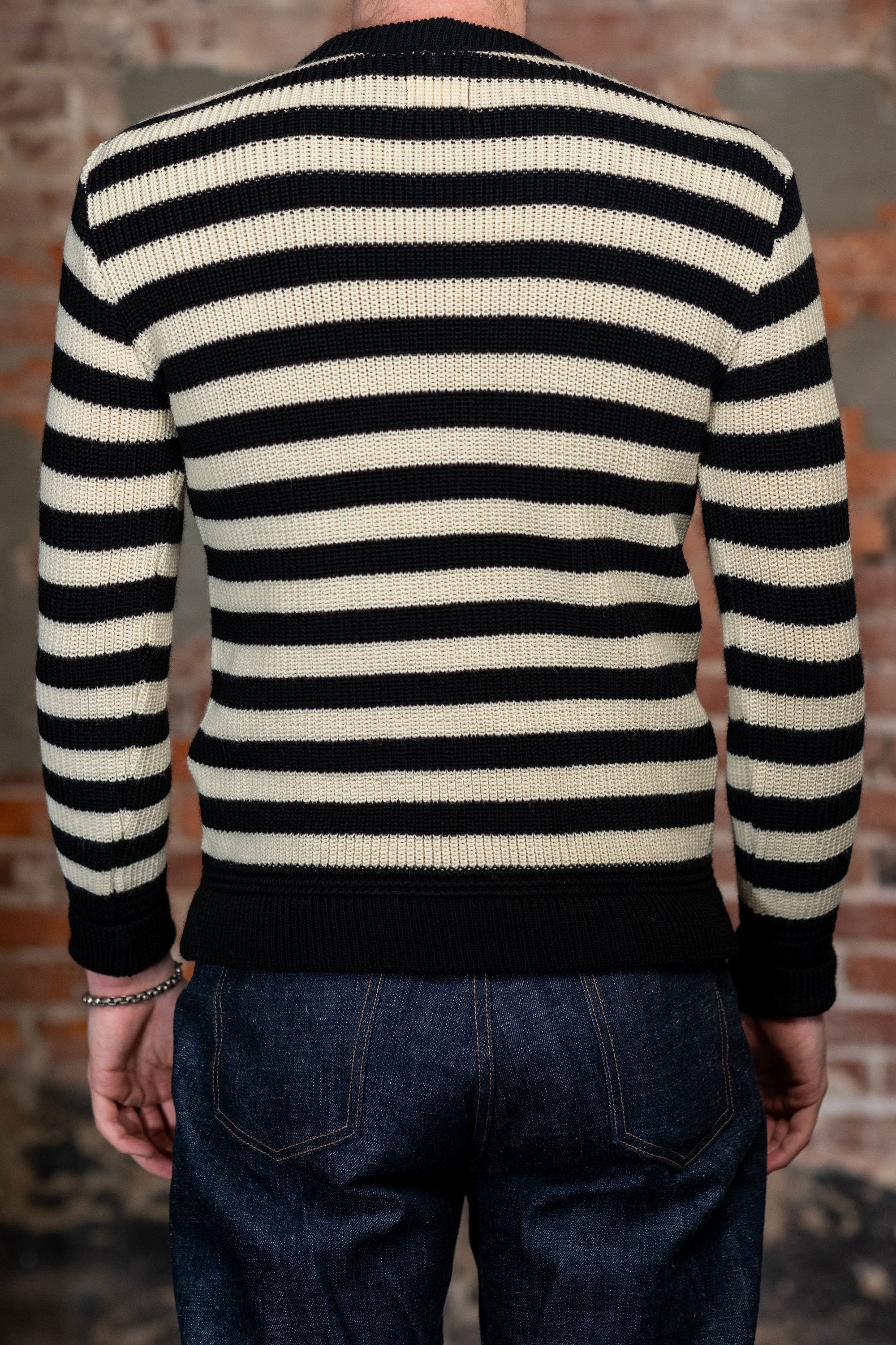 Heimat Textil Signal Sweater - Black/Seashell