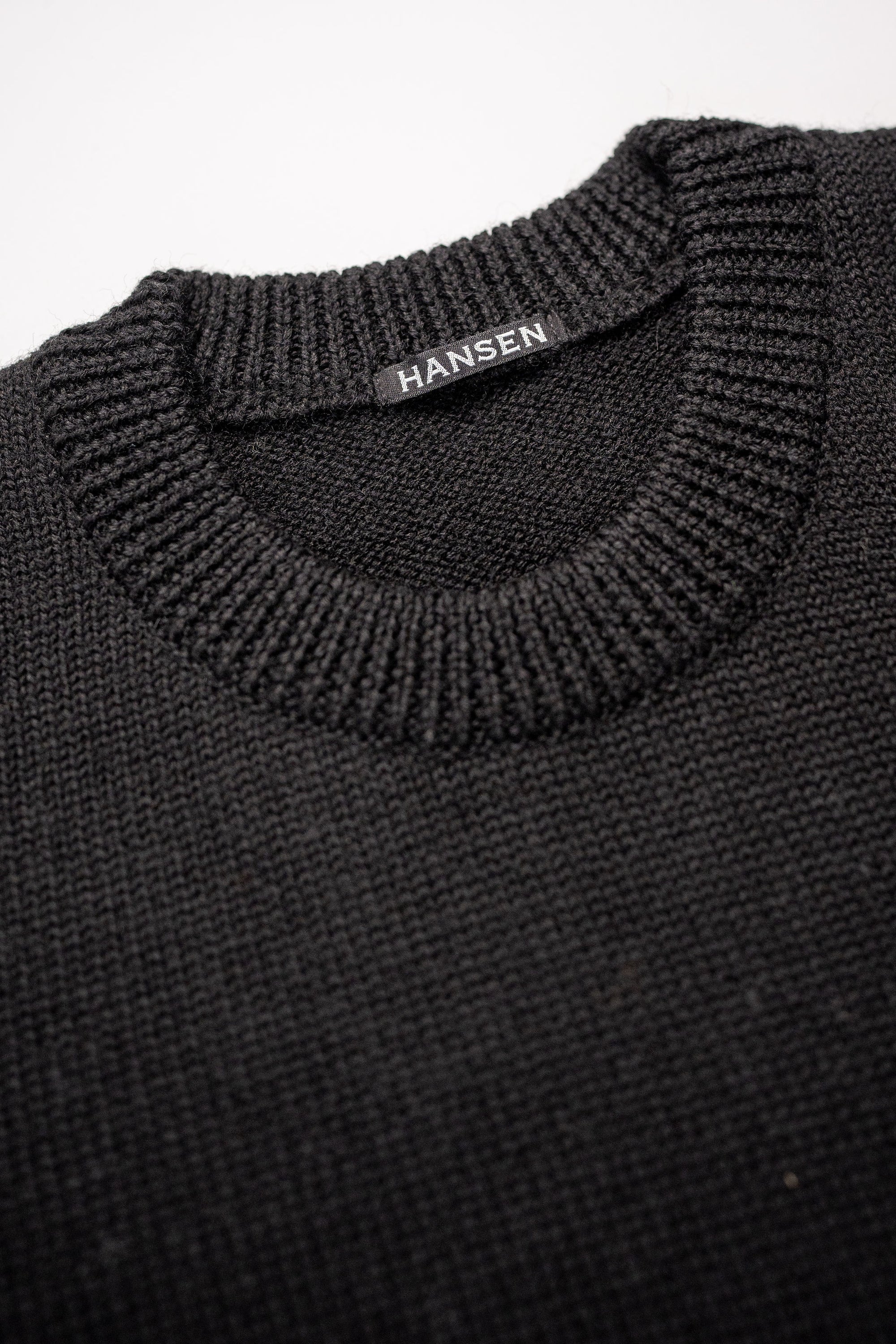 Hansen Garments Eske Crew Neck Sweater - Black