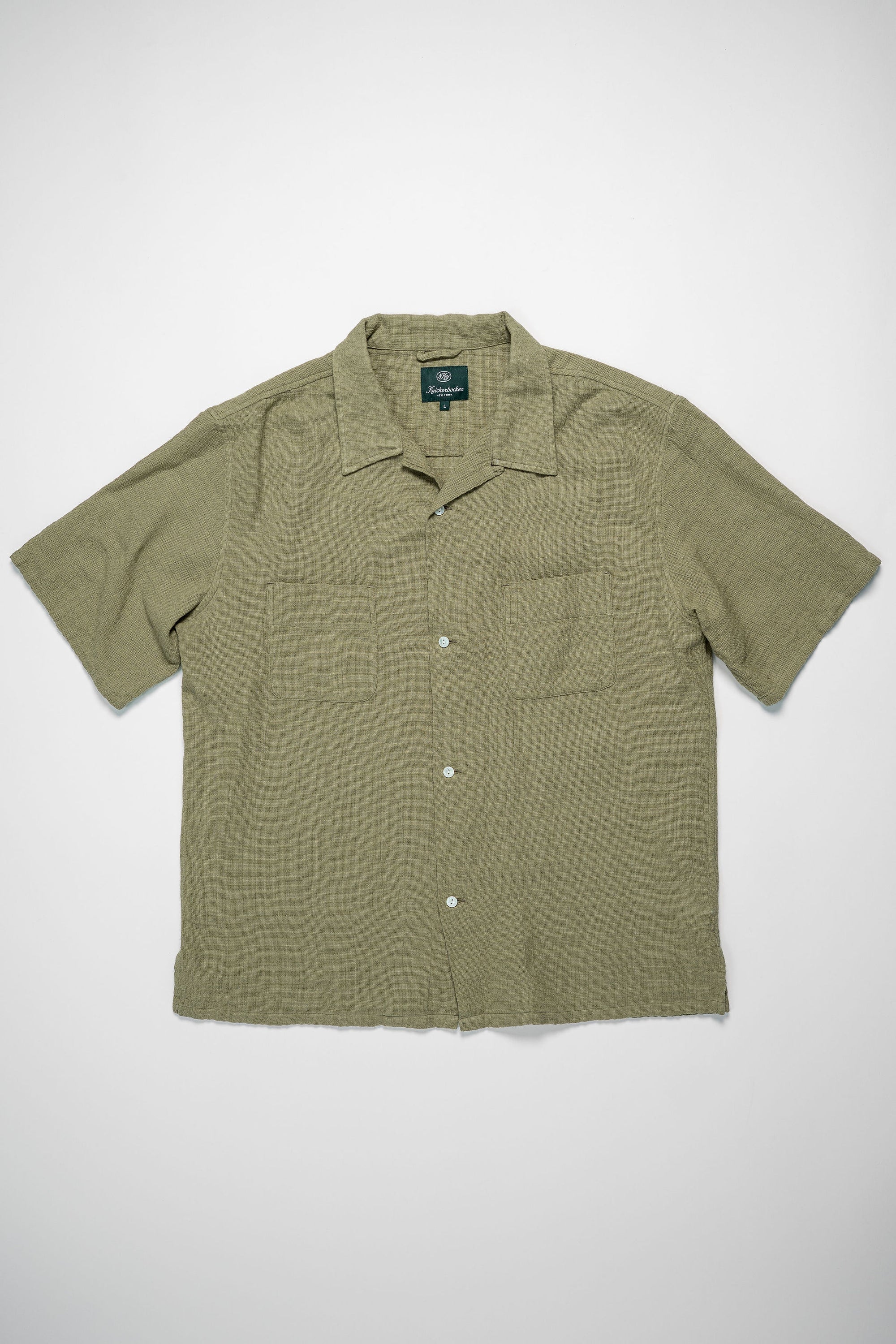 Knickerbocker Oliveira Breeze Weave Shirt - Olive Sand