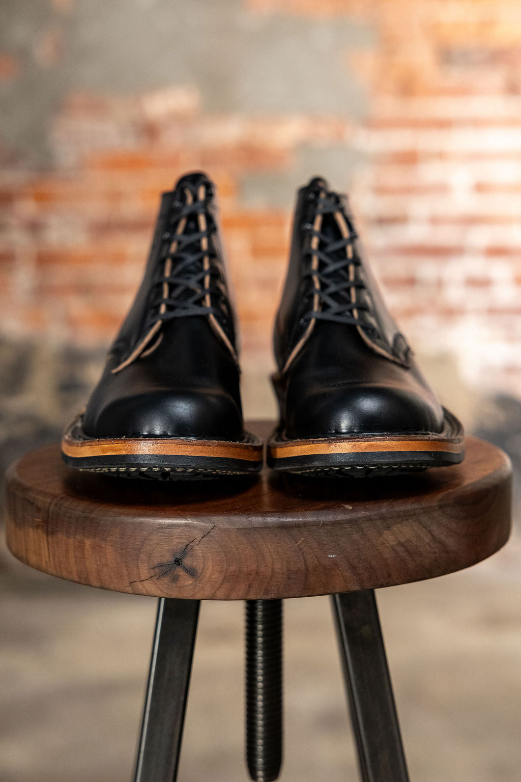 White's Boots x Franklin & Poe Semi-Dress - Black Horsehide Chromexcel