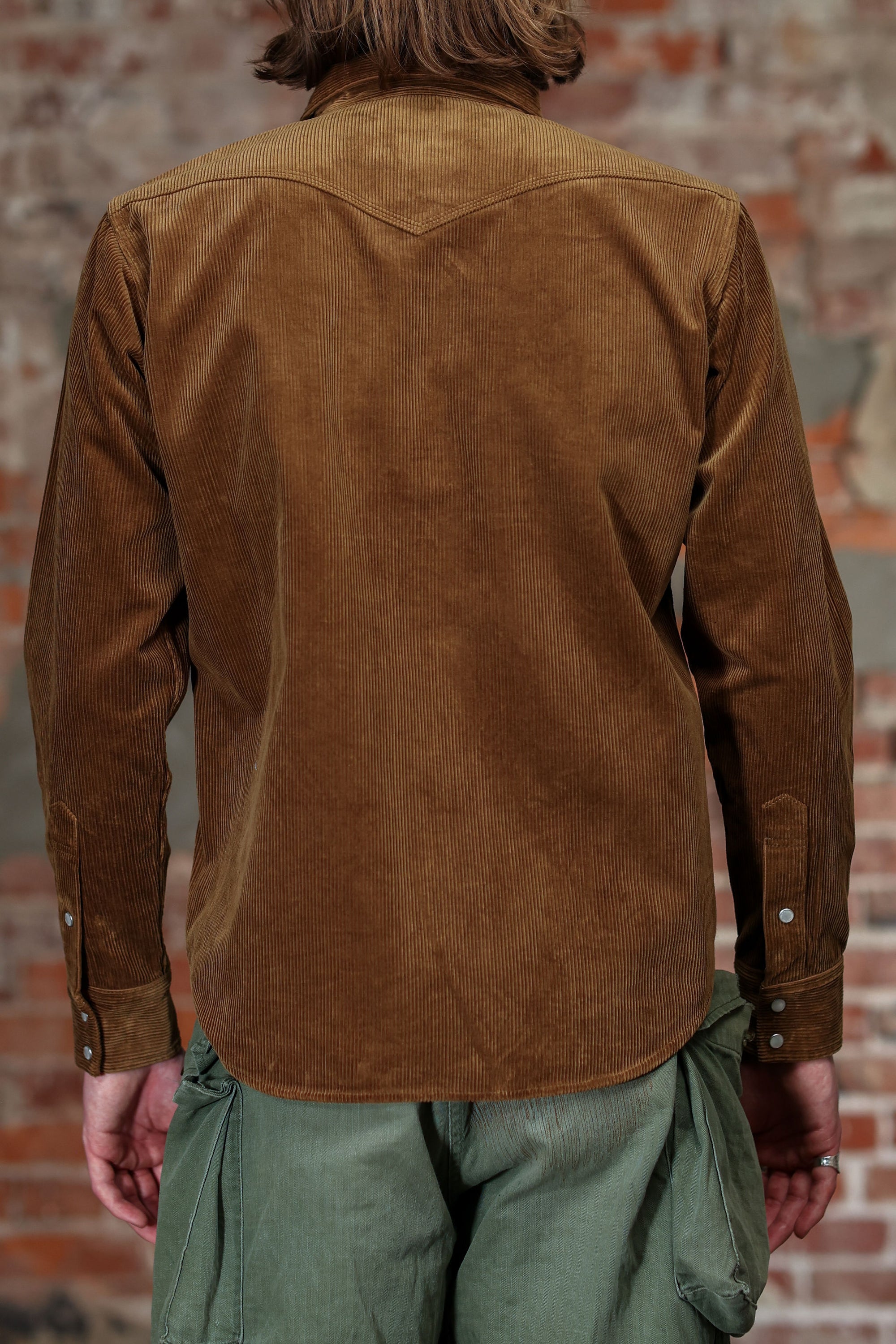 Iron Heart IHSH-398-CAM - 11oz Corduroy Western Shirt - Camel