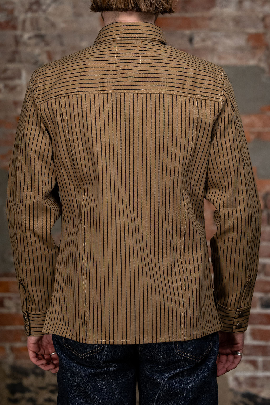 Indigofera Copeland - Beige/Indigo Root Stripe