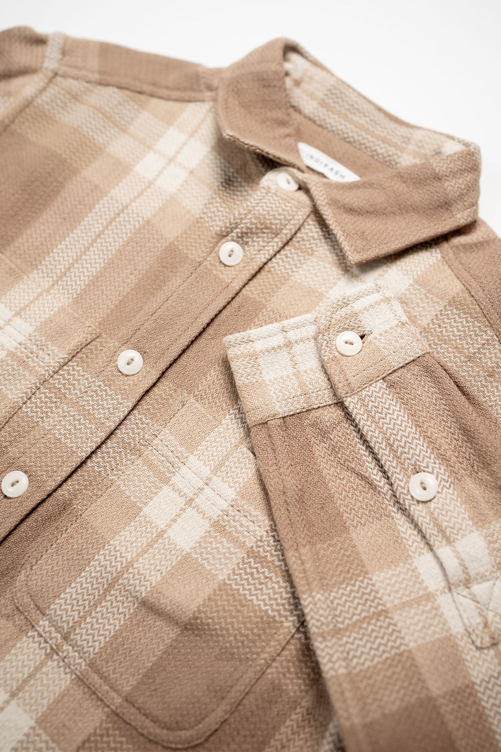 Indi + Ash Ames Workshirt - Desert Acacia Handwoven Plaid