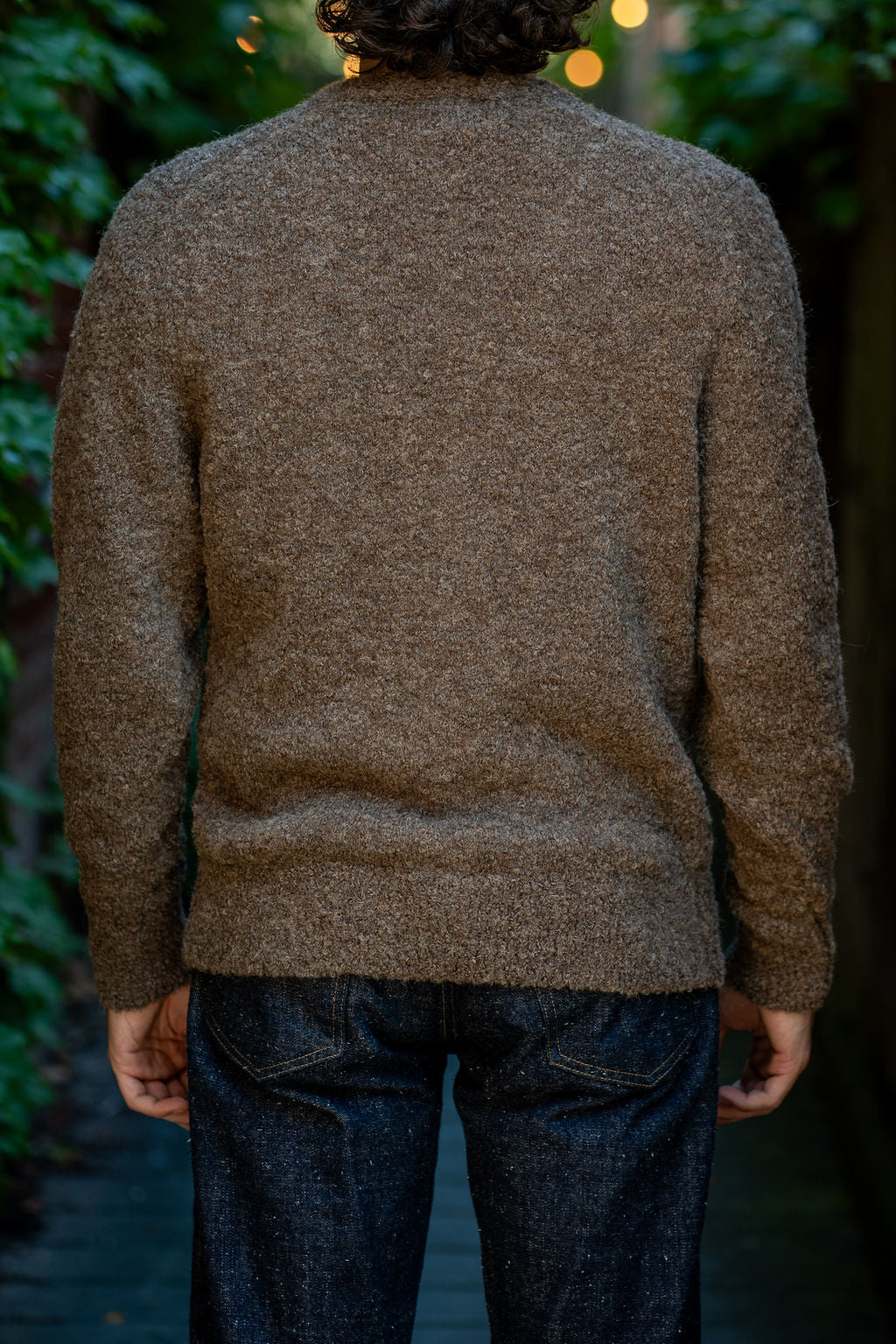 3sixteen V-Neck Cardigan - Earth Boucle Alpaca