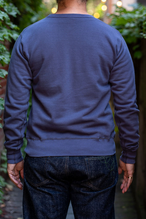 トップス BR65622SET-IN CREW NECK SWEAT SHIRT Buzz Rickson's BR65622 Set-in Crew Neck Sweatshirt - Navy