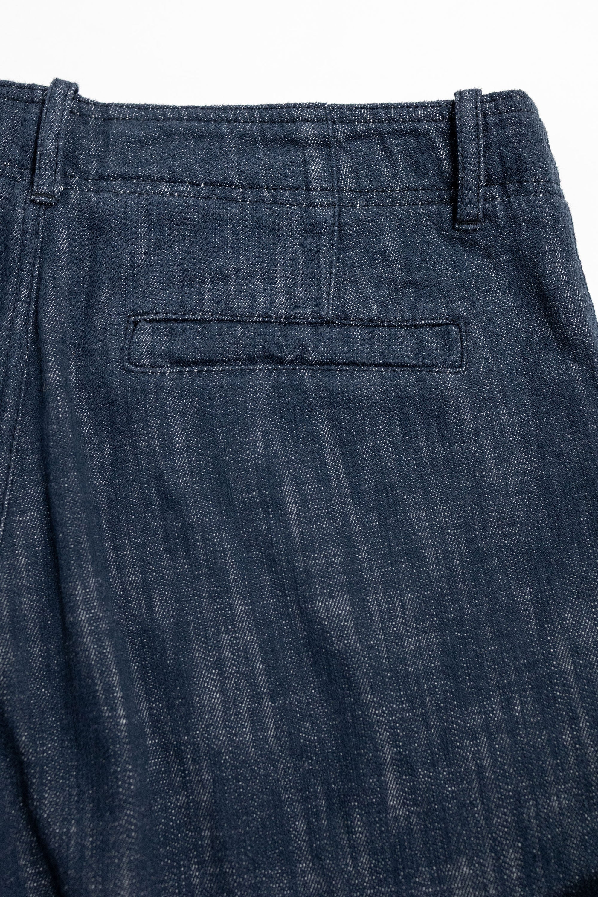 Hansen Garments Trygve Wide Cut Cropped Trousers - Denim Blue