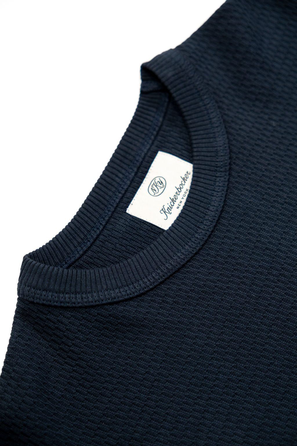Knickerbocker Heirloom Flat Knit Thermal - Navy