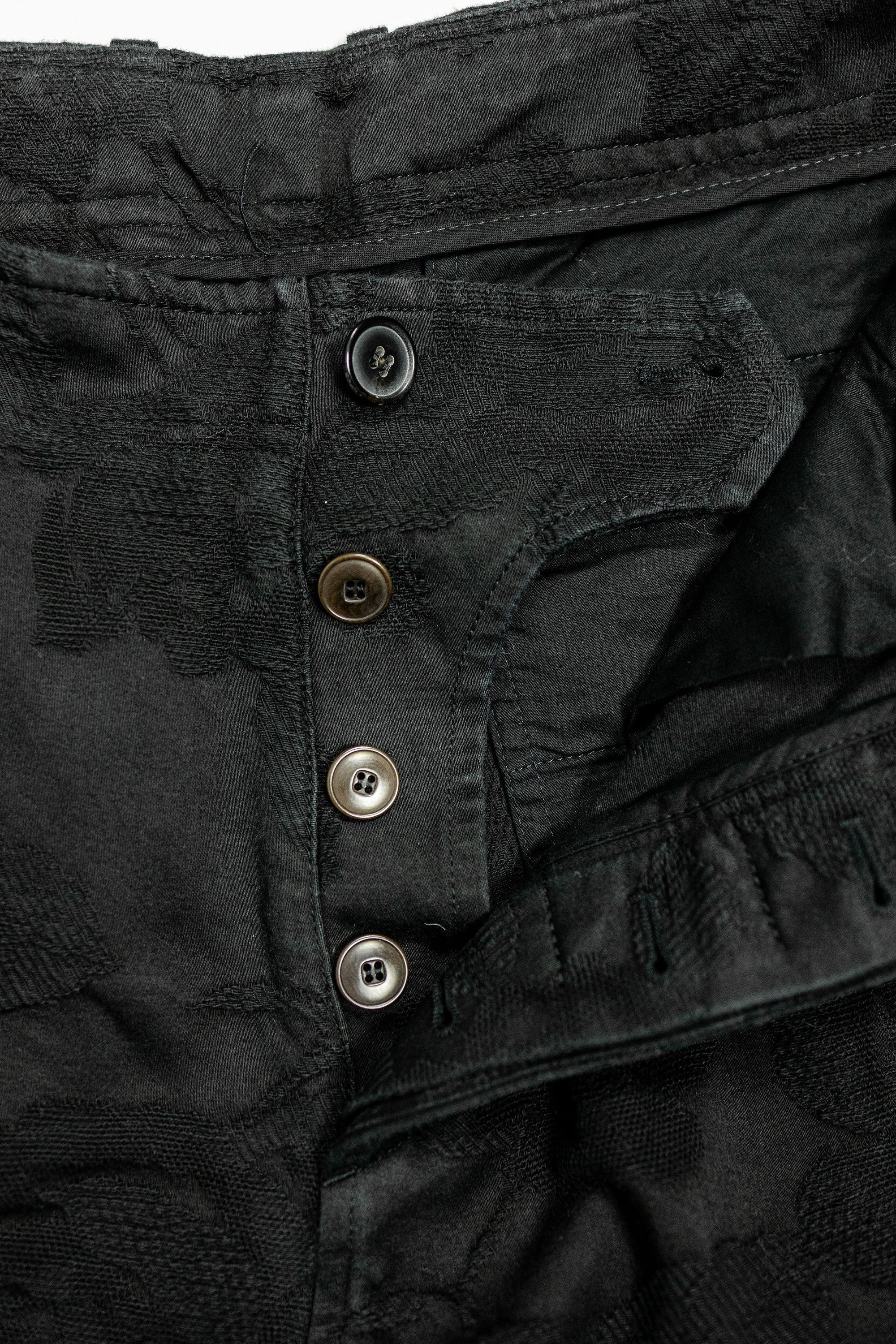 Hansen Garments Bobby Wide Pleated Trousers - Black Flowers