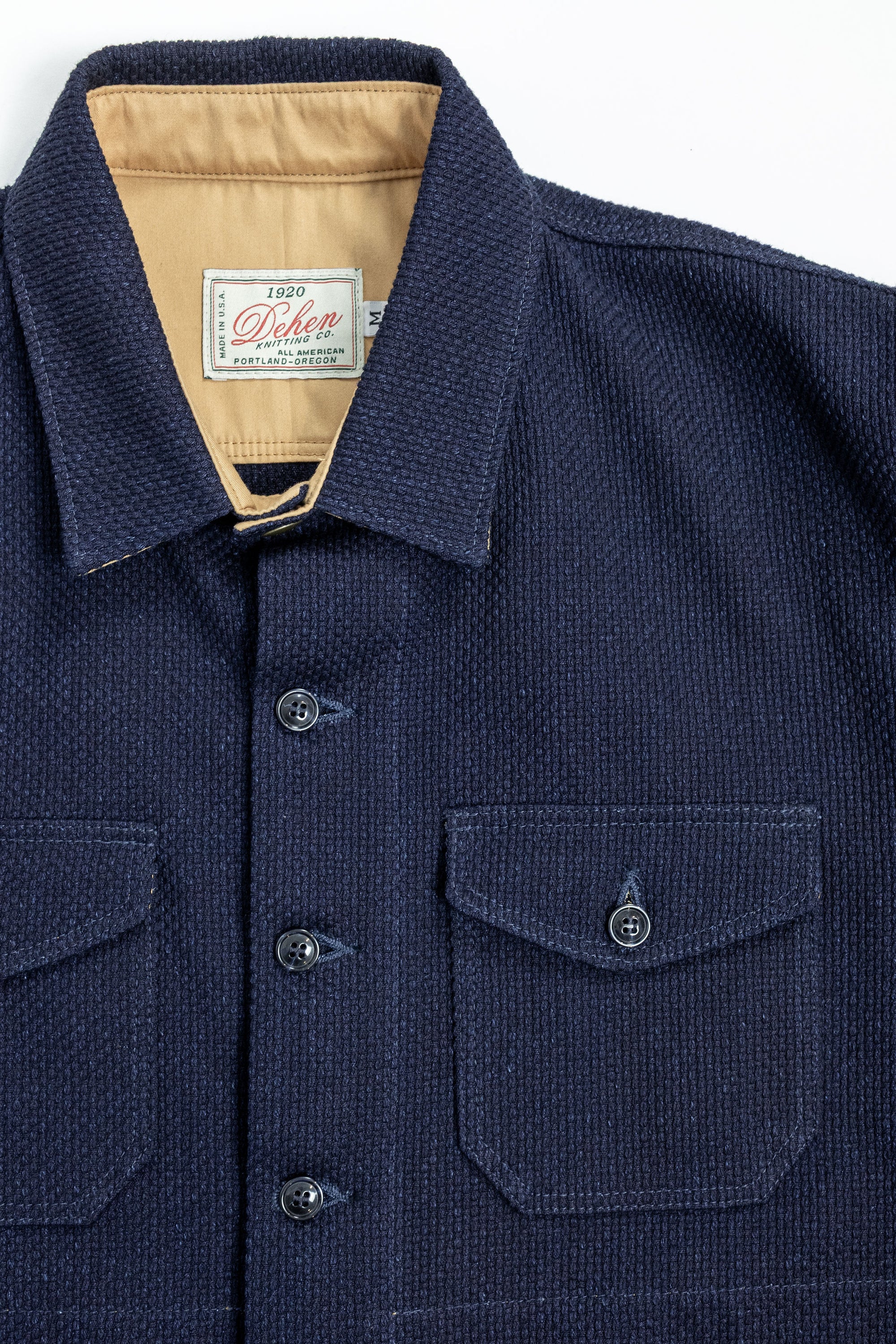 Dehen 1920 Crissman Overshirt - Sashiko Cotton Indigo