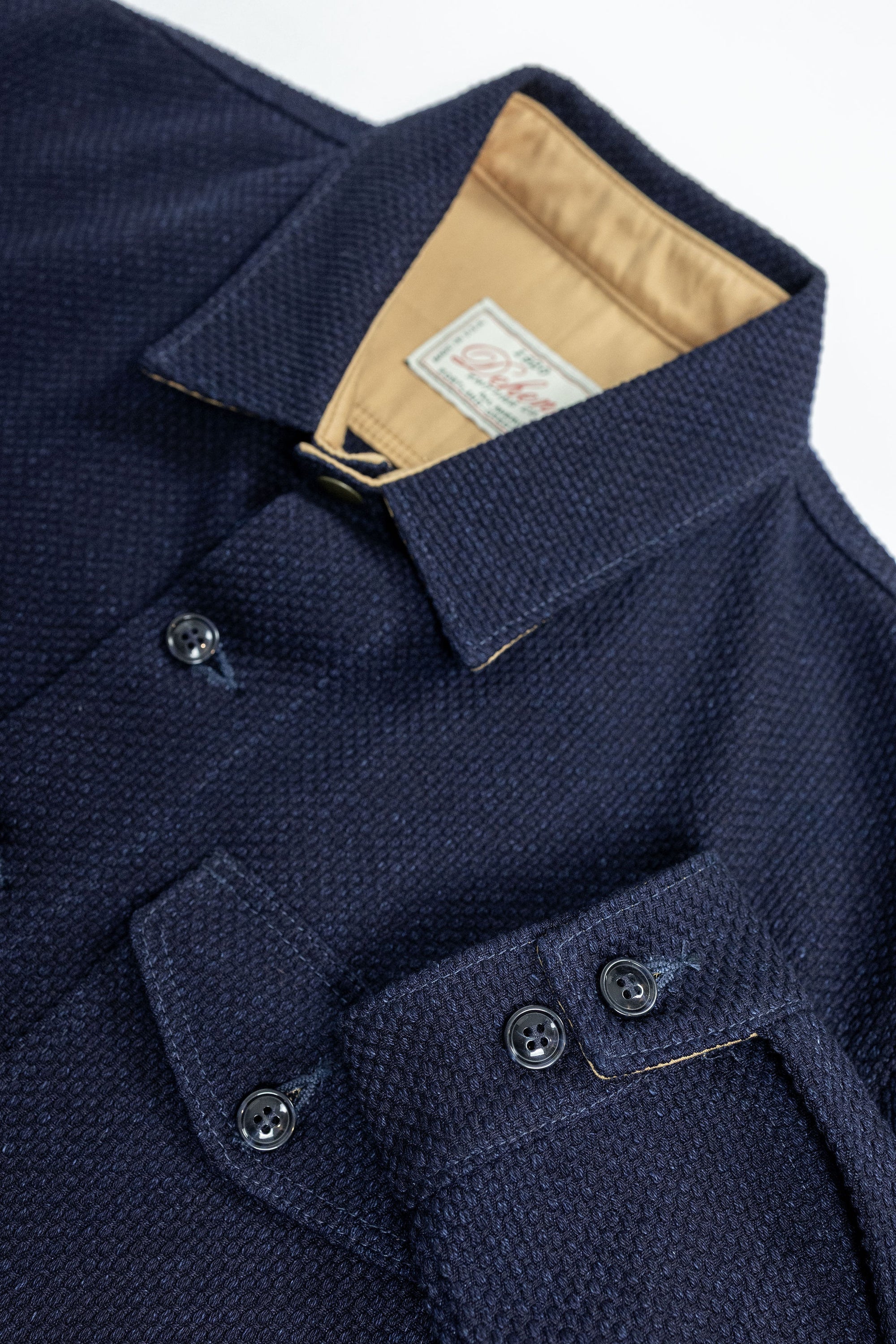 Dehen 1920 Crissman Overshirt - Sashiko Cotton Indigo