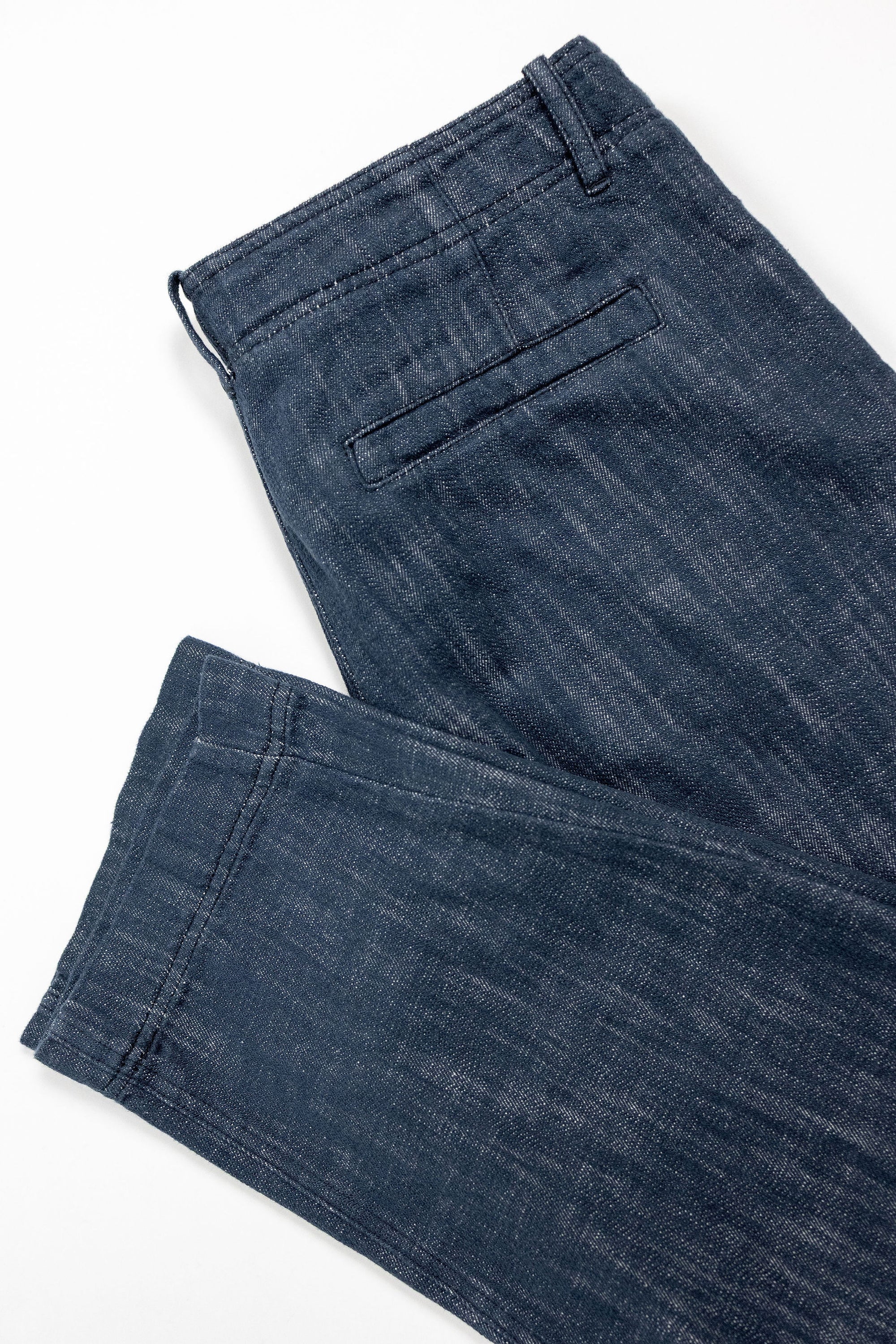 Hansen Garments Trygve Wide Cut Cropped Trousers - Denim Blue