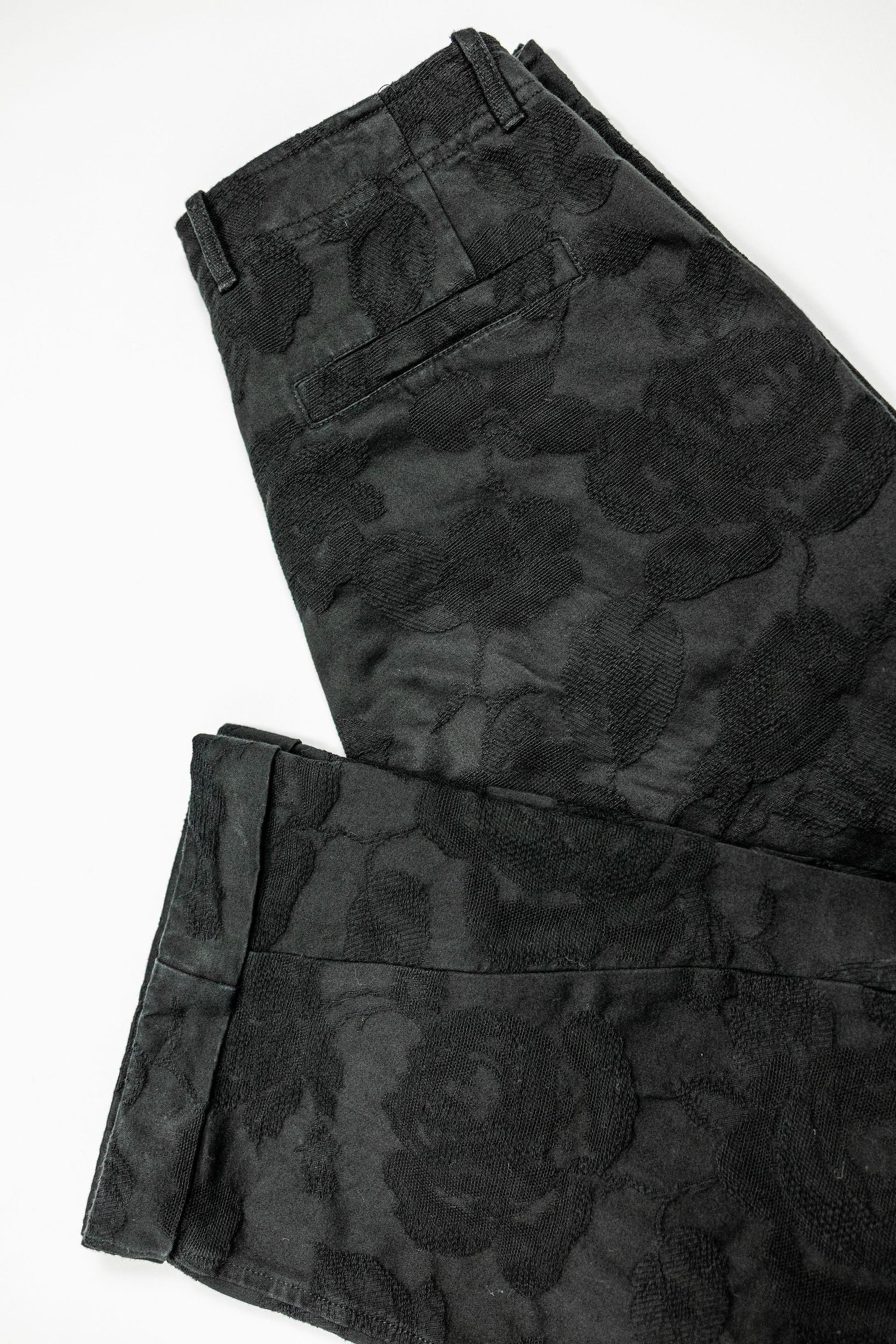 Hansen Garments Bobby Wide Pleated Trousers - Black Flowers