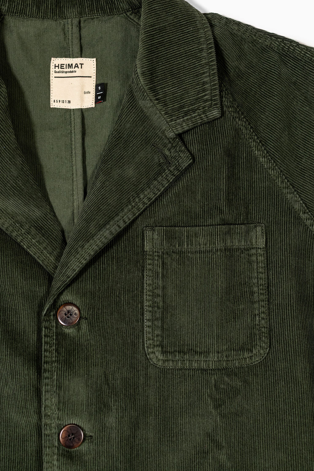 Heimat Textil Artist Blazer Cord - Military Green