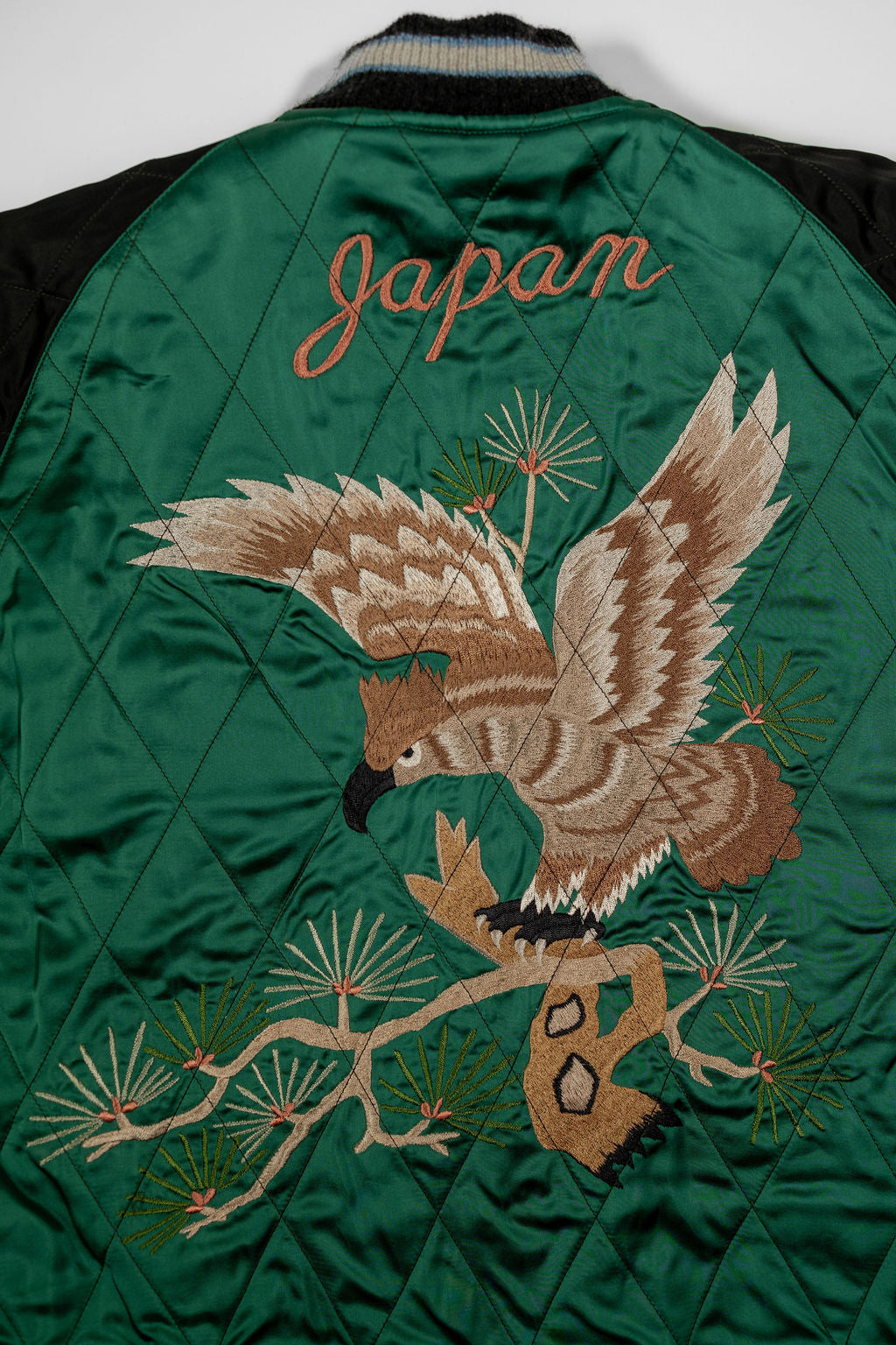 Tailor Toyo TT15809-119  Mid 1950s Style Quilted Souvenir Jacket “Stencil Paint” 60th Anniversary Special Edition - “Tiger Head” × “Eagle”