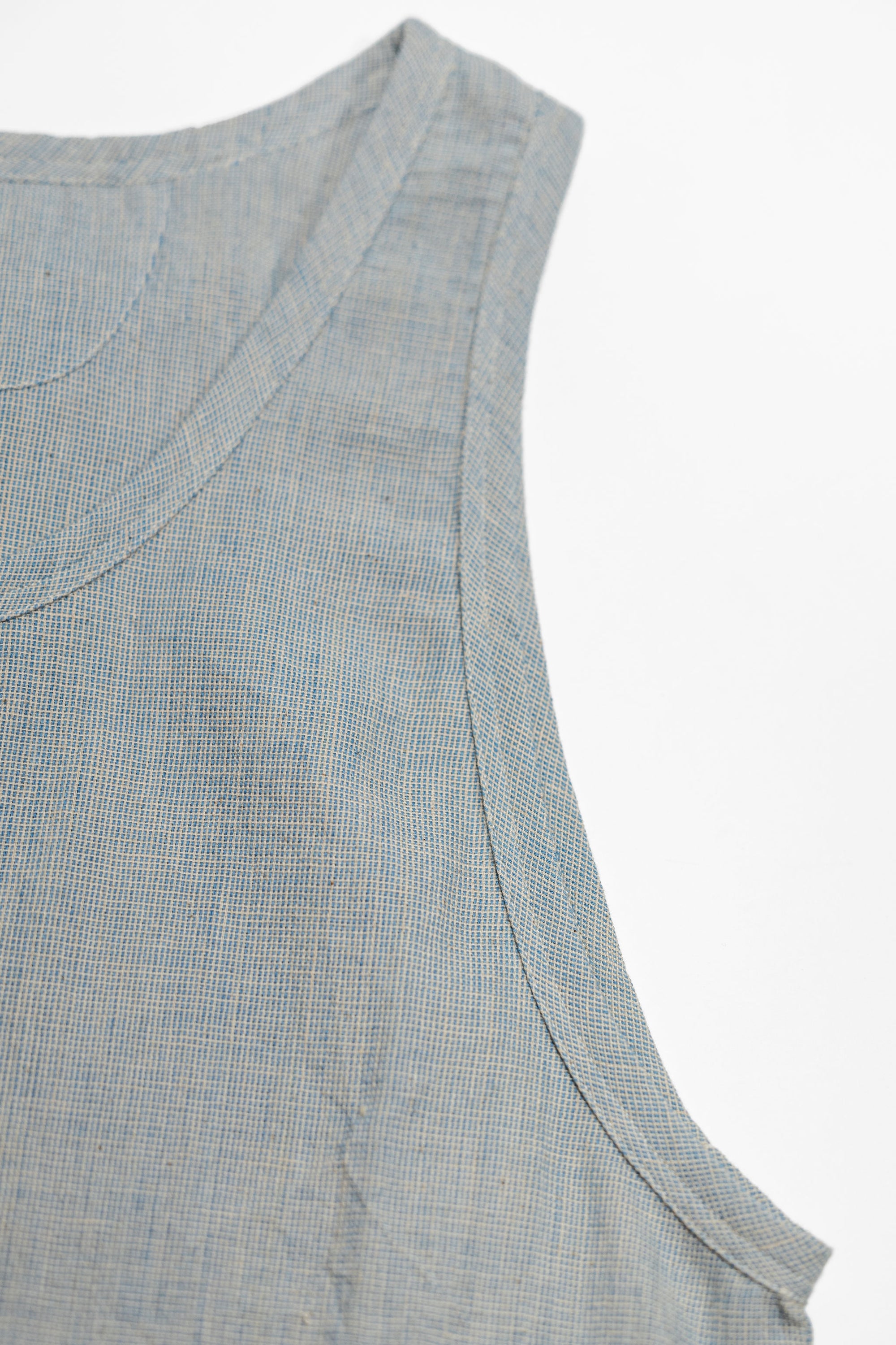 Indi + Ash Ripley Tank Handwoven Kala Cotton -Indigo/Natural
