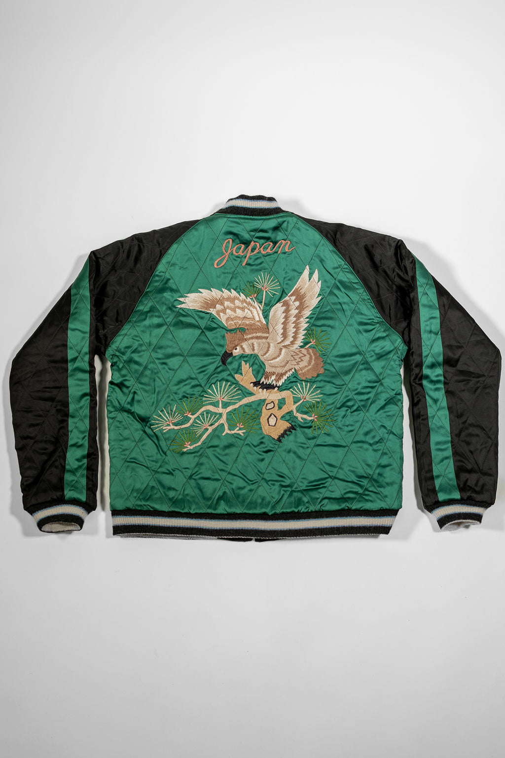 Tailor Toyo TT15809-119  Mid 1950s Style Quilted Souvenir Jacket “Stencil Paint” 60th Anniversary Special Edition - “Tiger Head” × “Eagle”