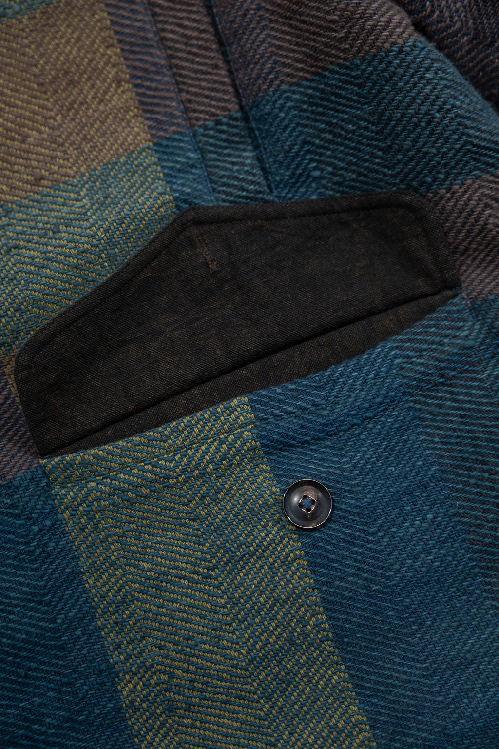 Indi + Ash Braulio Barn Coat - Handspun Herringbone Blanket Plaid