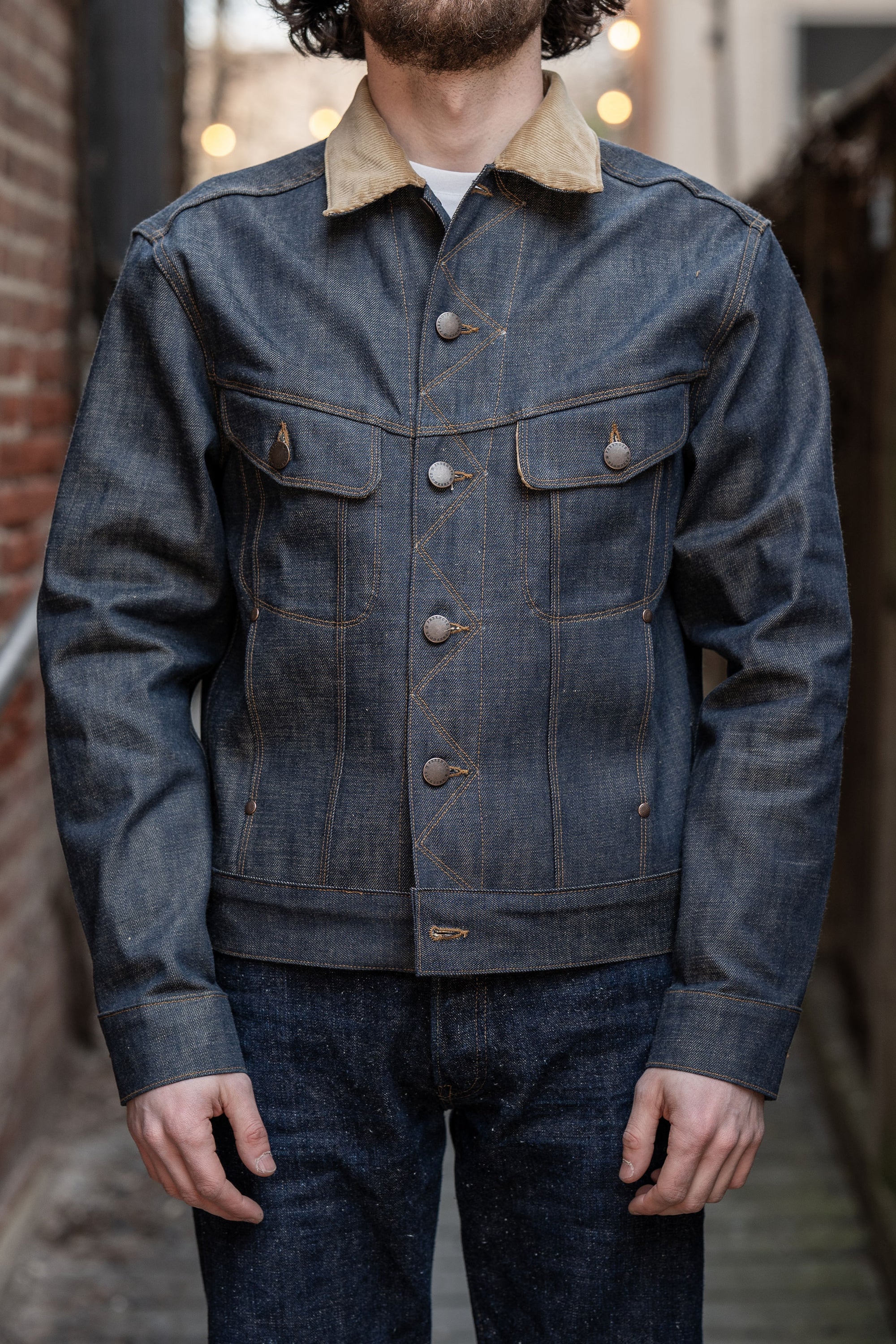 Freenote Cloth High Low Jacket - 13oz Natural Indigo