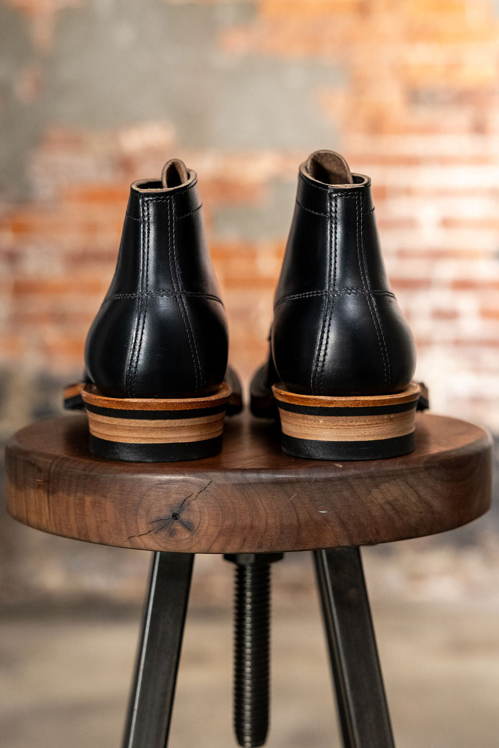 White's Boots x Franklin & Poe Semi-Dress - Black Horsehide Chromexcel
