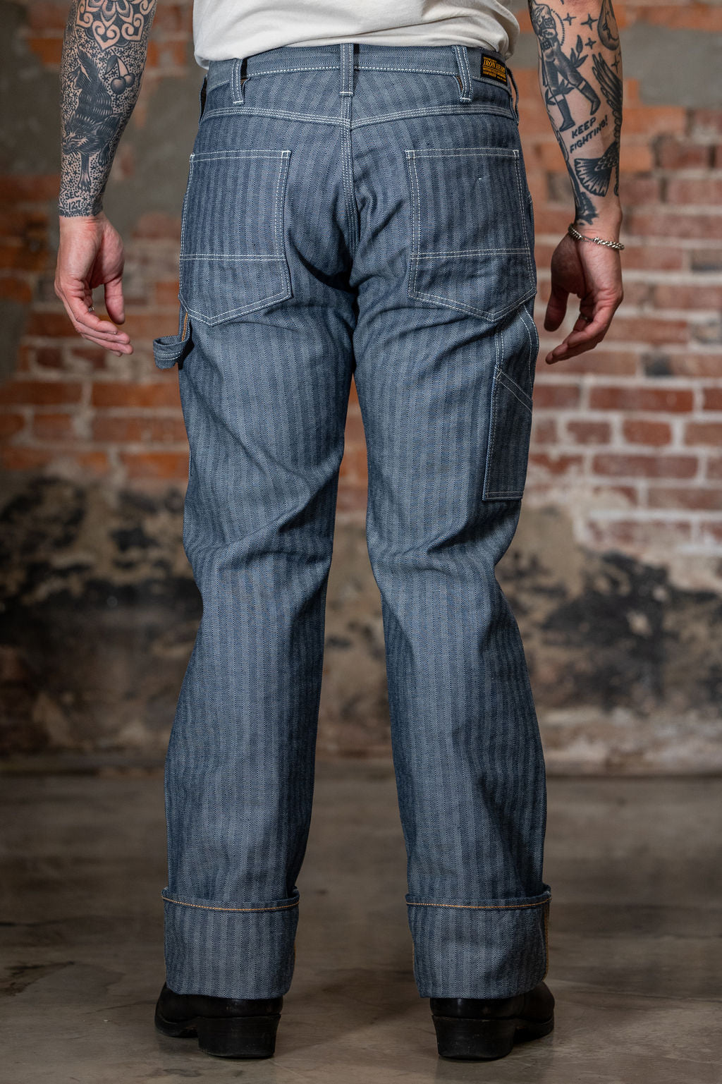 Iron Heart IH-830-IND 10.5oz Herringbone Painter’s Pants - Indigo