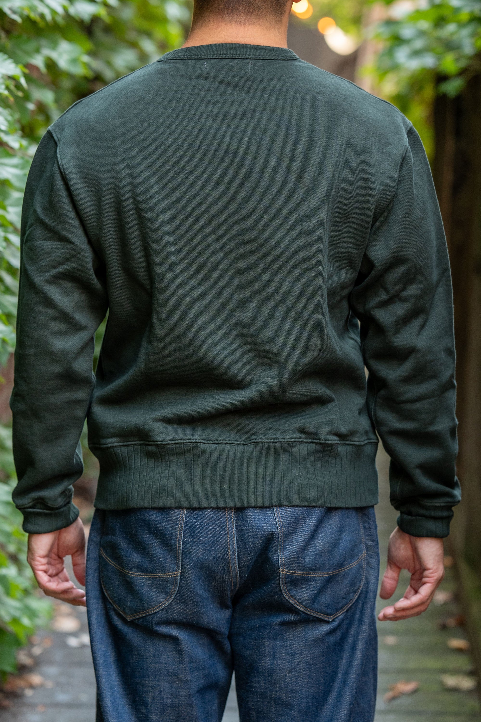 Merz b. Schwanen RFC01 Good Basics 19oz Relaxed Fit Sweatshirt - Forest