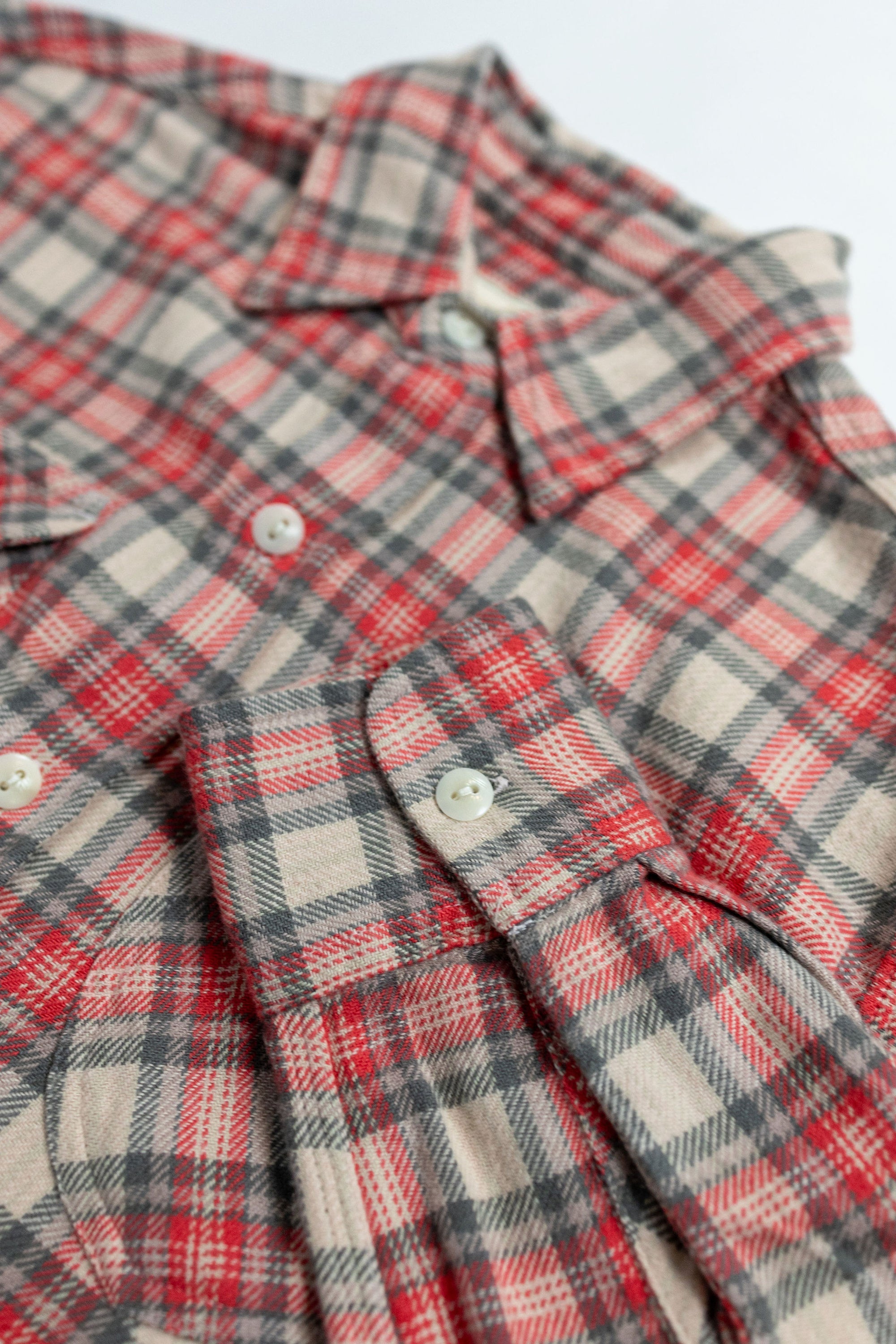 Wythe Washed Flannel Workshirt - Cherry Blossom