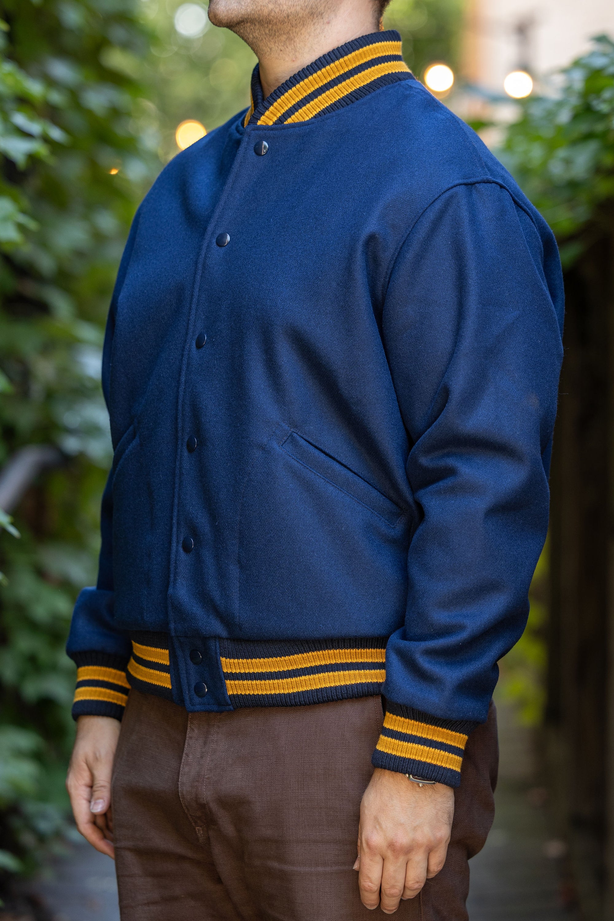 Dehen 1920 60's Club Jacket - Nittany Navy Melton Wool