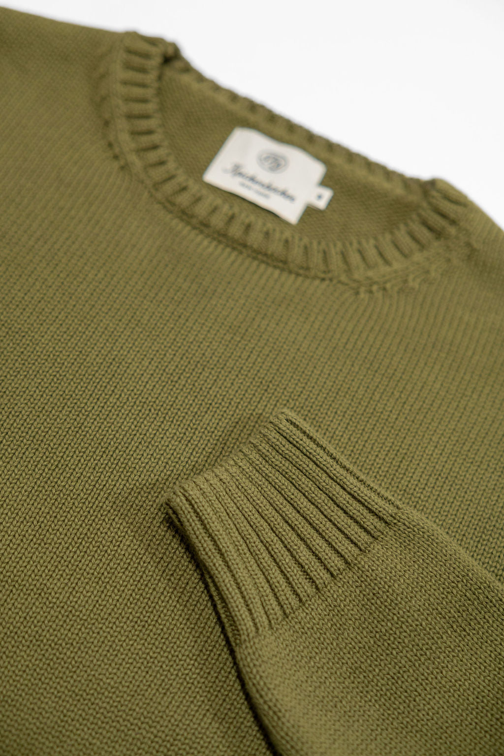 Knickerbocker Ivy Cotton Sweater - Olive