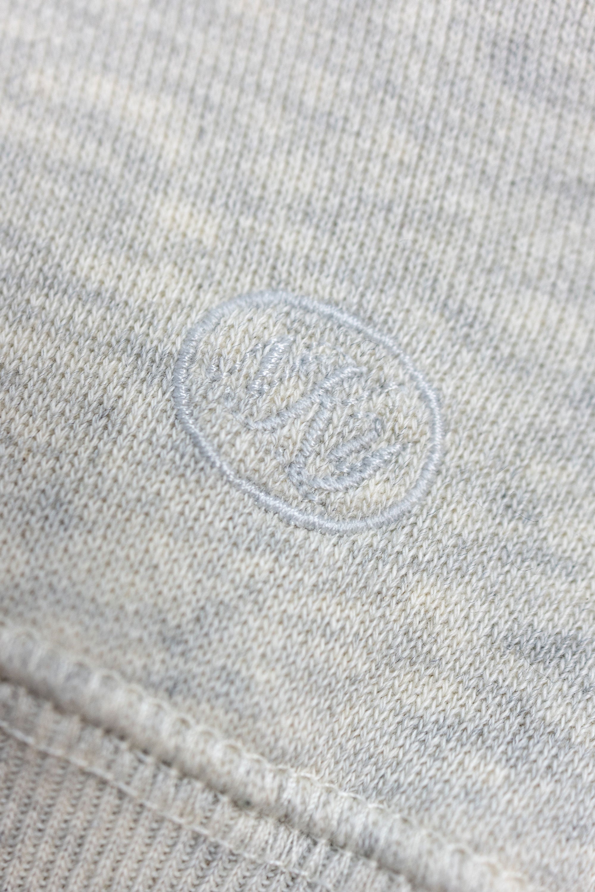 Knickerbocker Stadium Loft Knit Quarter Zip - Oat Grey