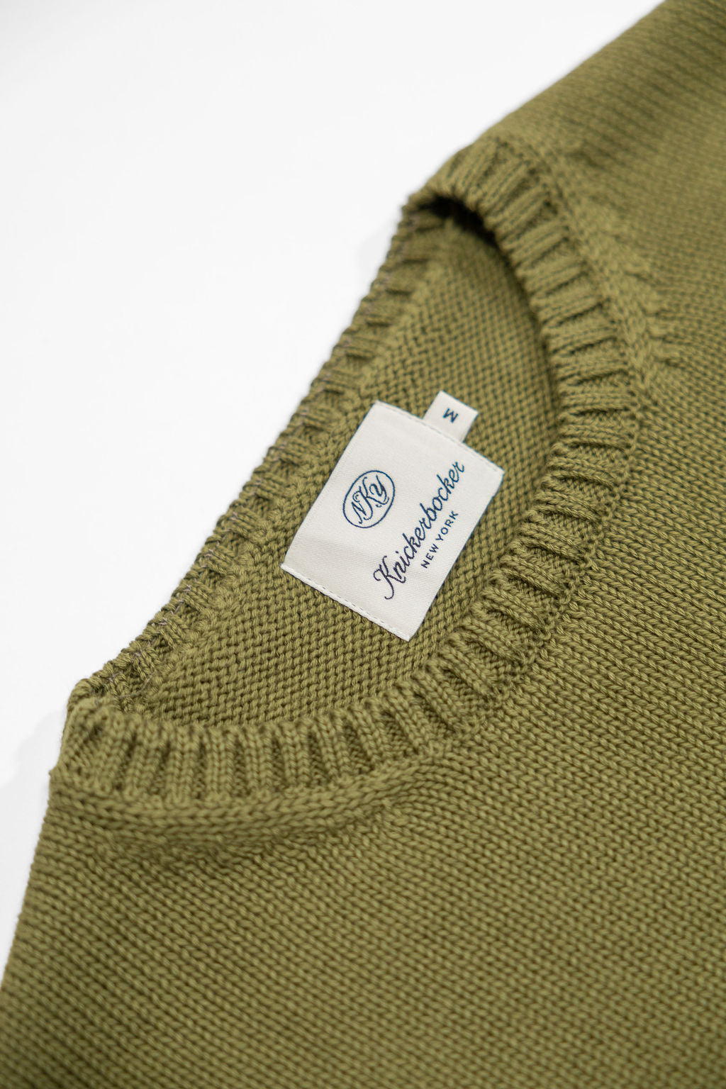Knickerbocker Ivy Cotton Sweater - Olive
