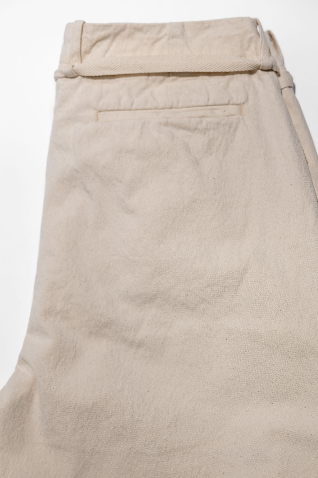 Seuvas Canvas Tapered 2-Tuck Pants (Regular) - Natural