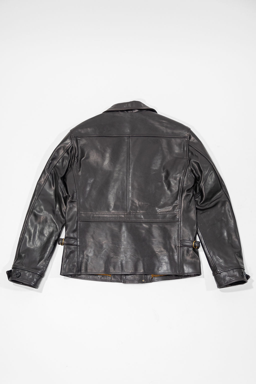 Attractions 379 Horsehide Double Flats Jacket - Black