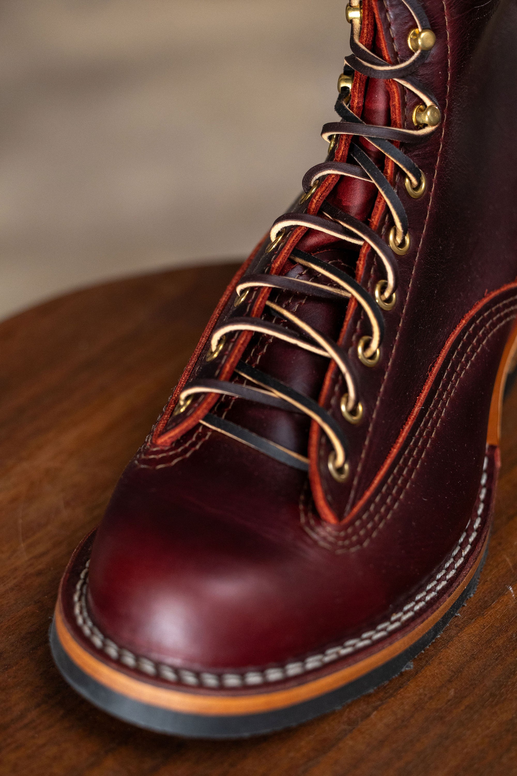 Wesco Boots Jobmaster - 8" Burgundy Lace to Toe