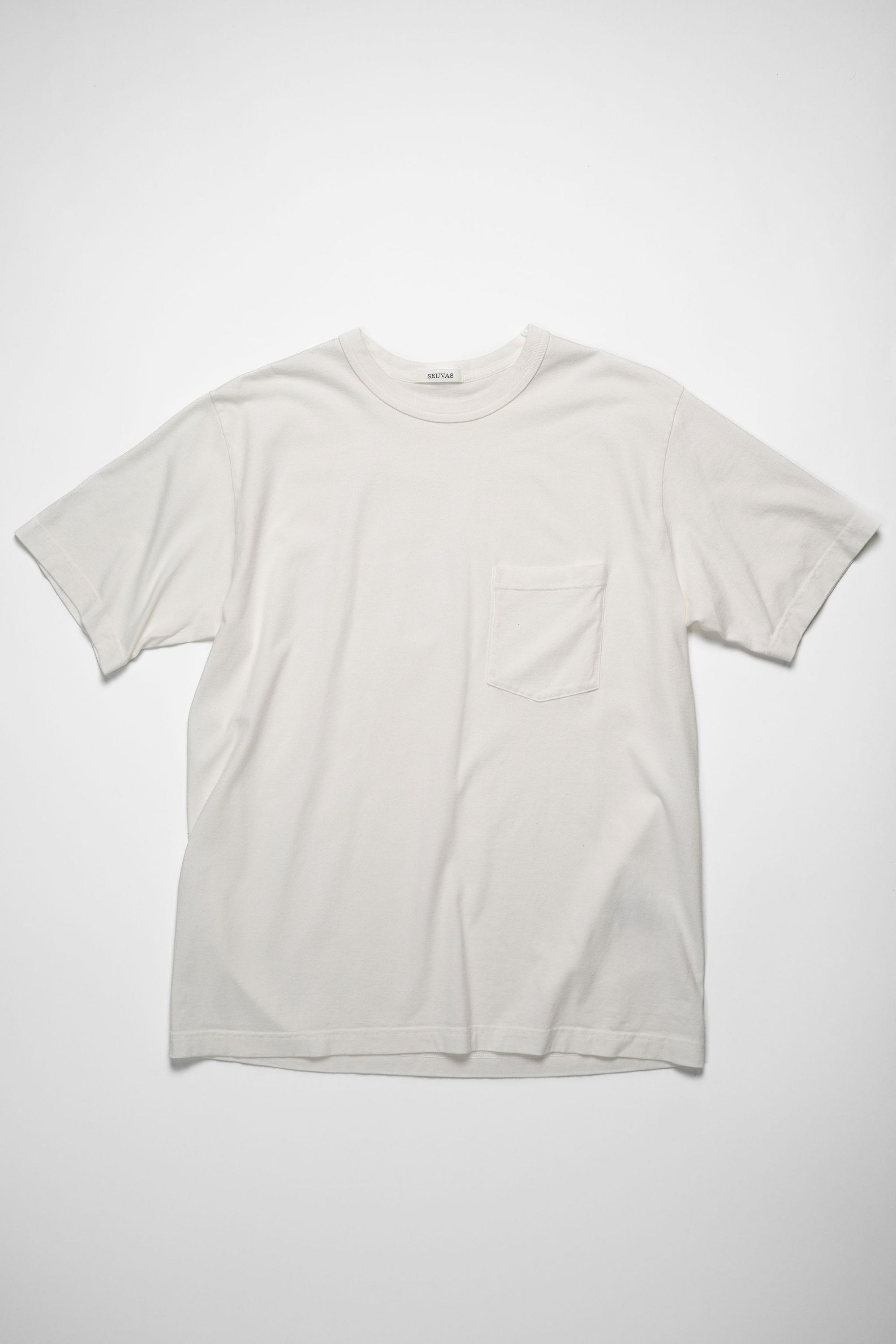 Seuvas Cotton Crew Neck Tee - White