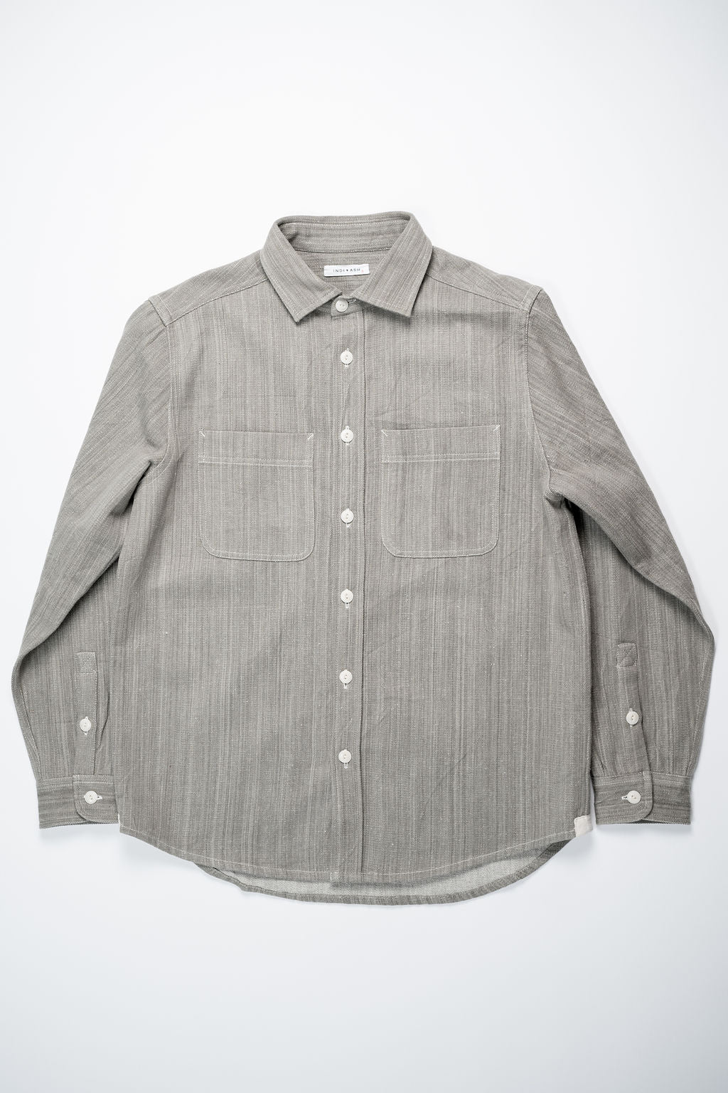 Indi + Ash Ames Workshirt - Iron Grey Handwoven Denim