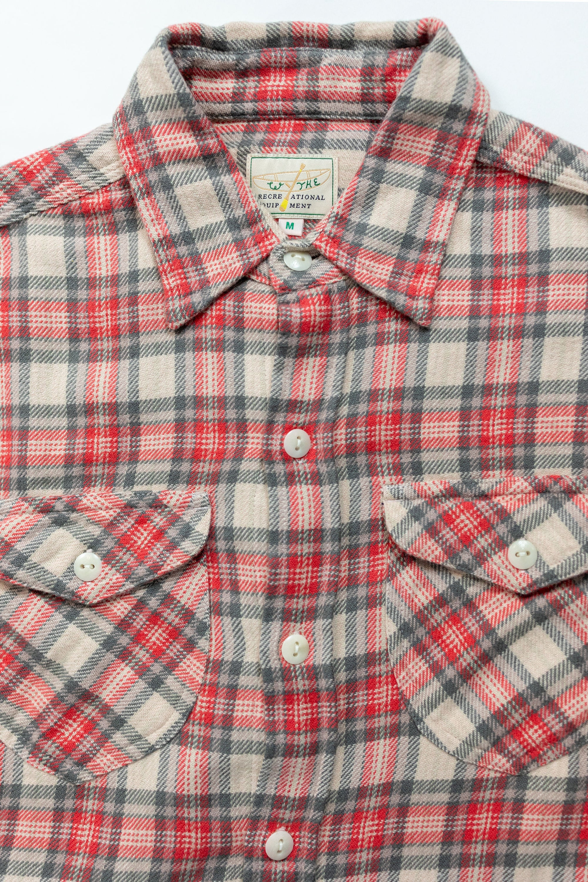 Wythe Washed Flannel Workshirt - Cherry Blossom