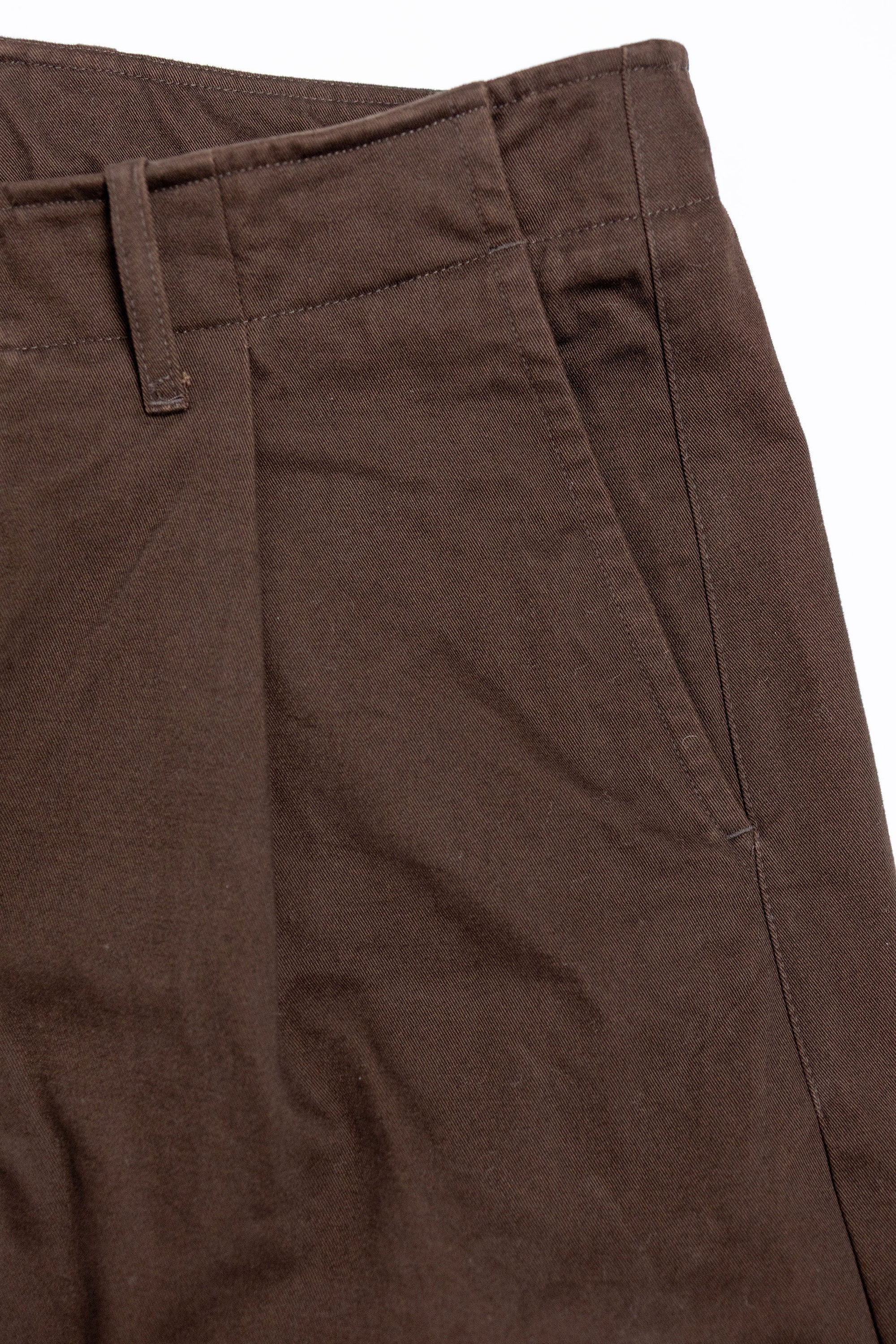 Hansen Garments Bobby Wide Pleated Trousers - Chestnut
