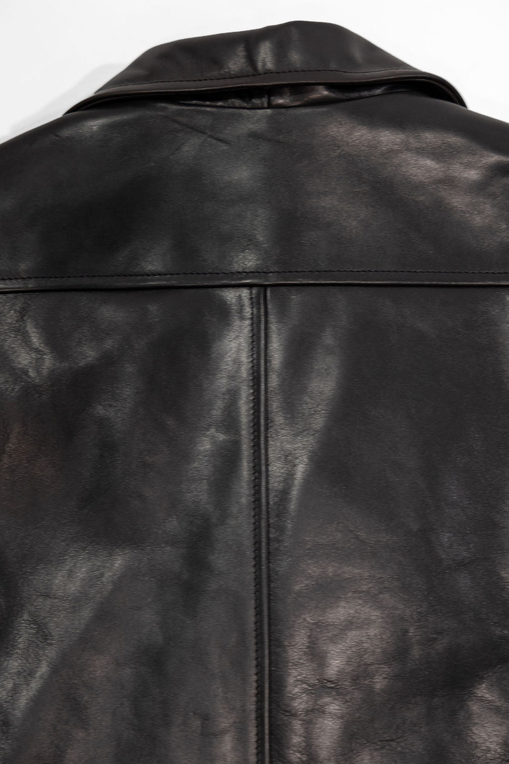 Attractions 379 Horsehide Double Flats Jacket - Black