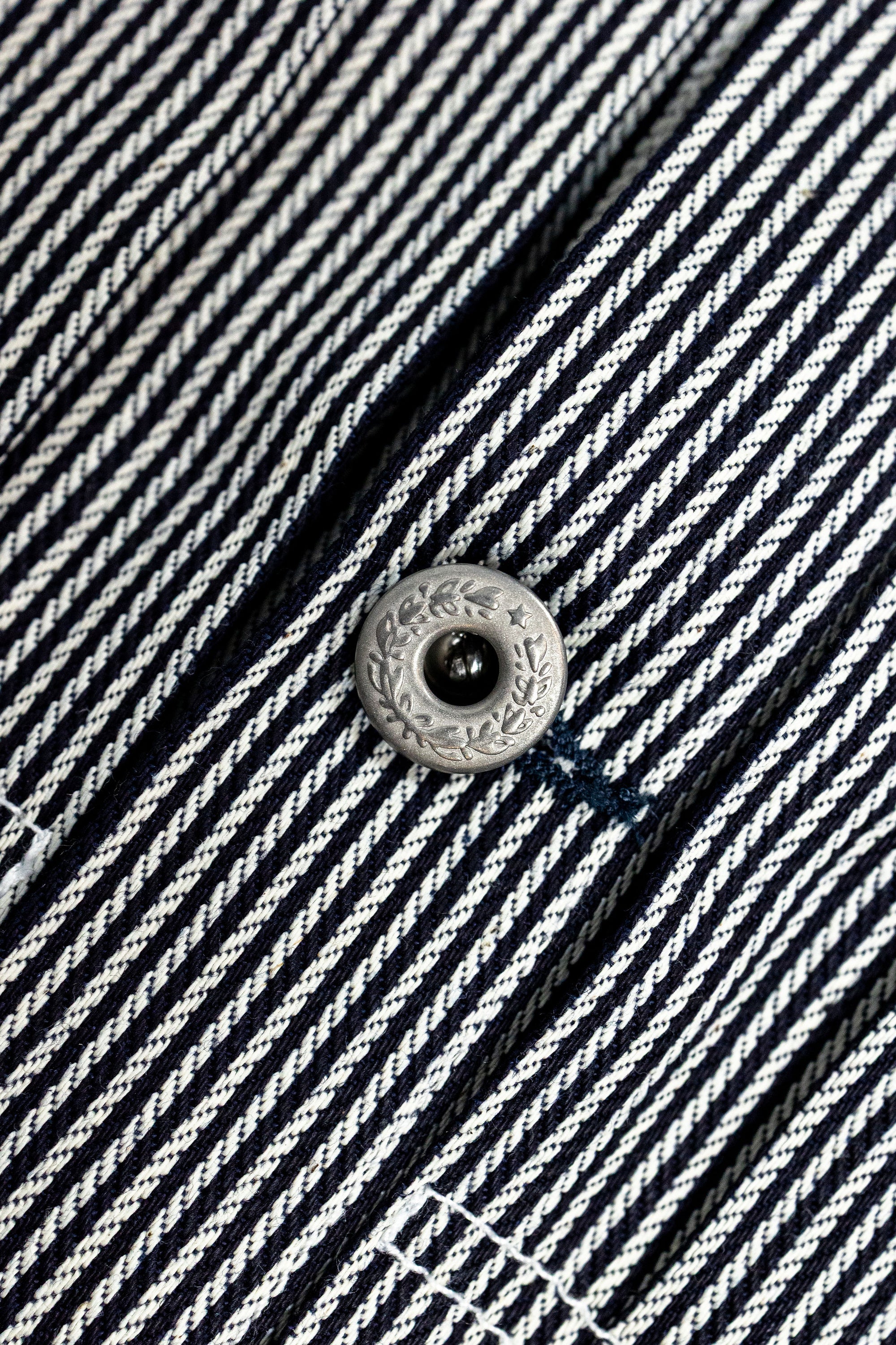 Blue Blanket J03 JP111 Type I Jacket - Hickory Stripe Indigo