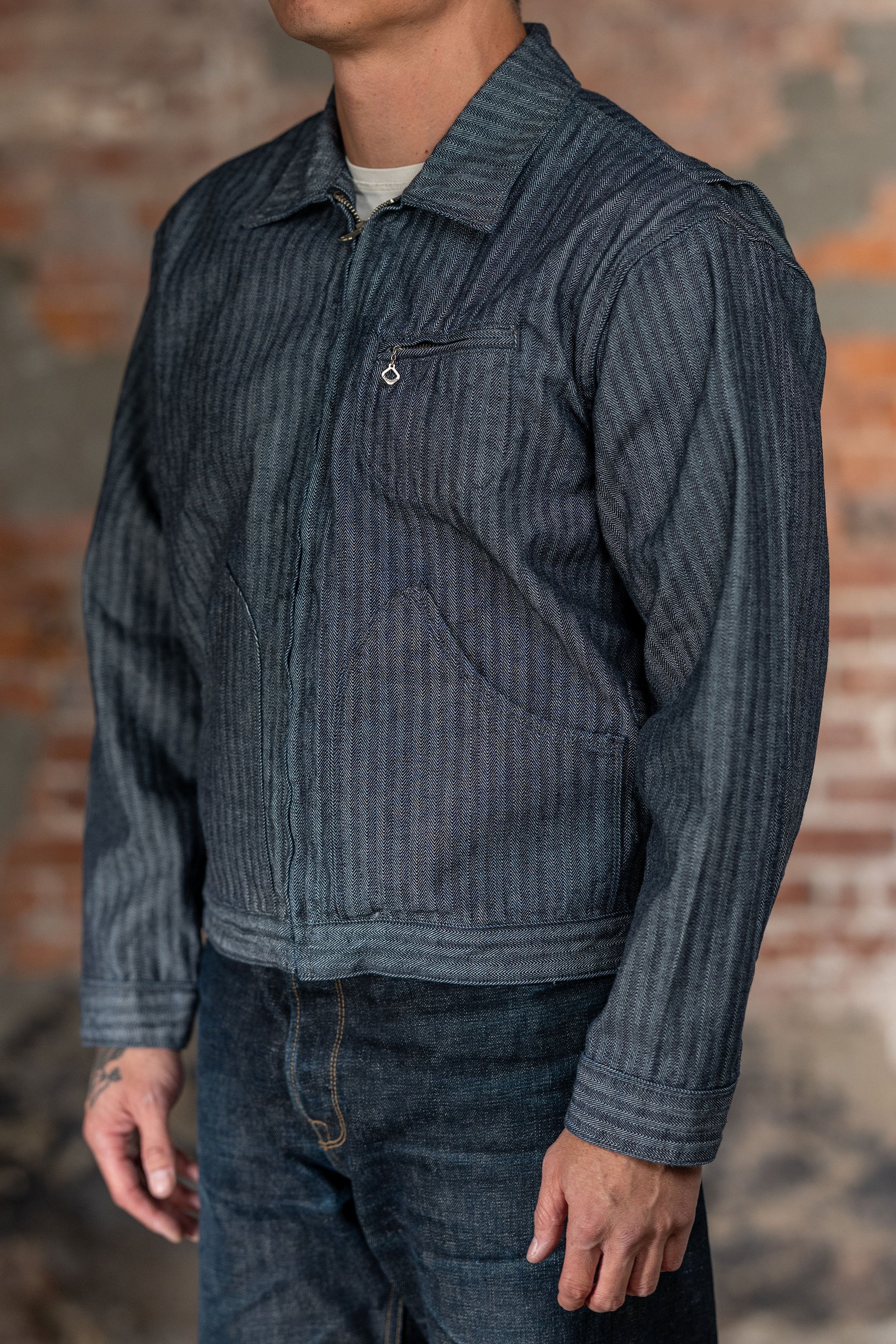 Freenote Cloth Kirthwood - Grey Herringbone