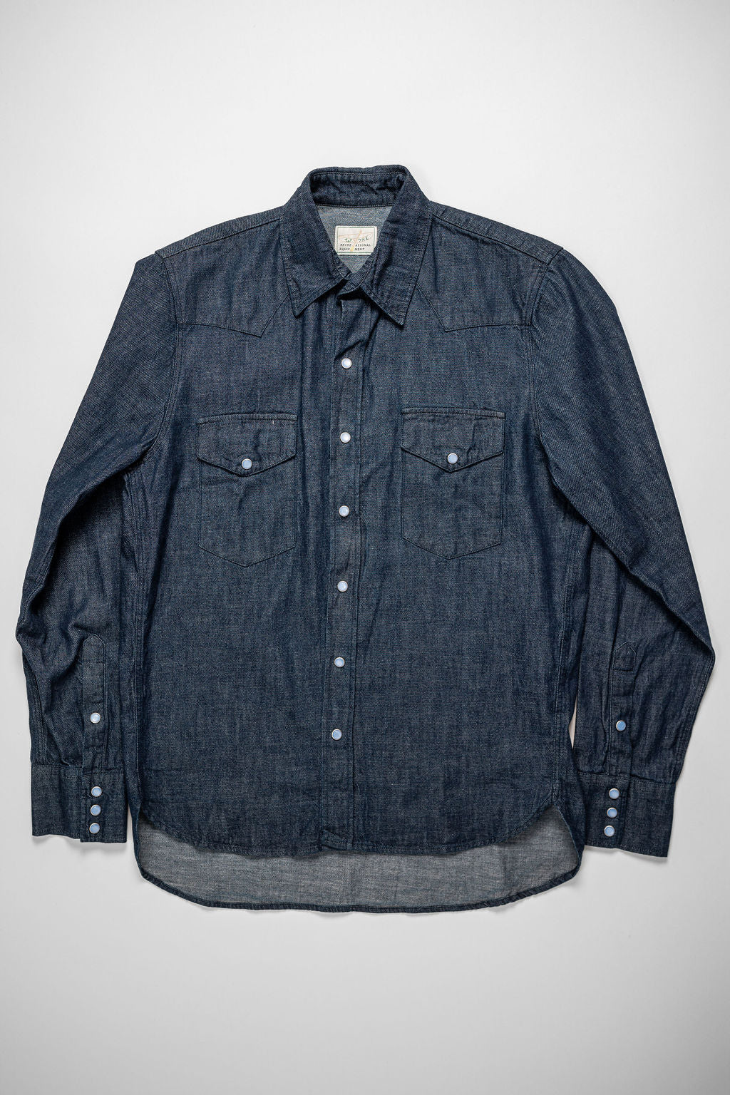 Wythe Denim Pearlsnap Shirt - Rinsed Indigo